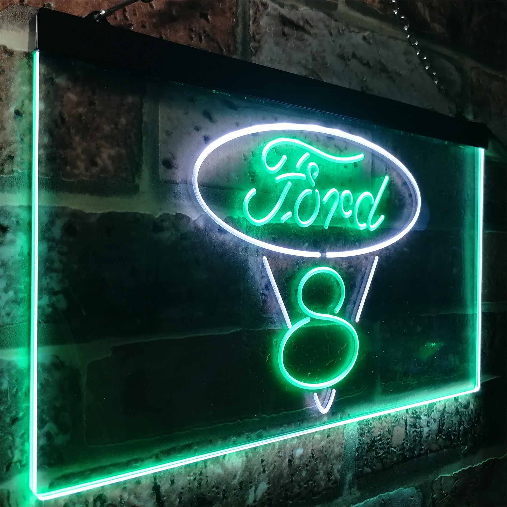 Ford V8 Car Neon LED Sign