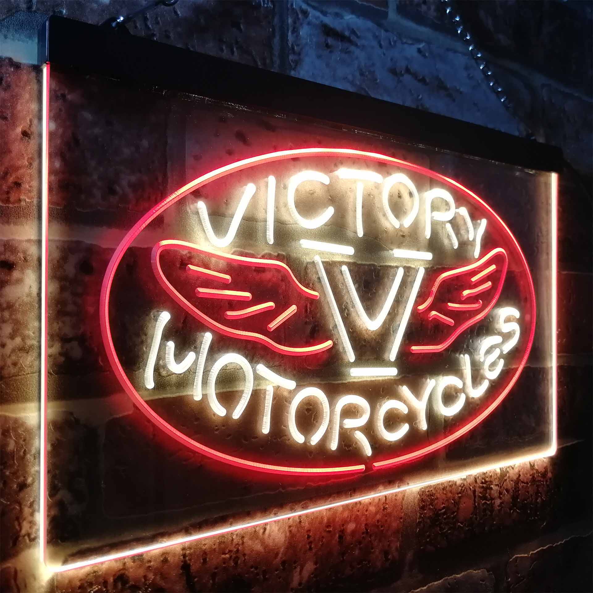 Victory Motorcycles Club Neon LED Sign
