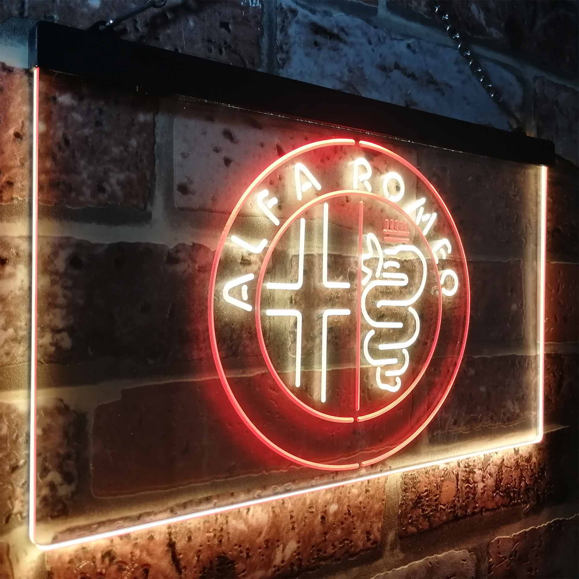 Alfa Romeo Car Garage Bar Neon LED Sign