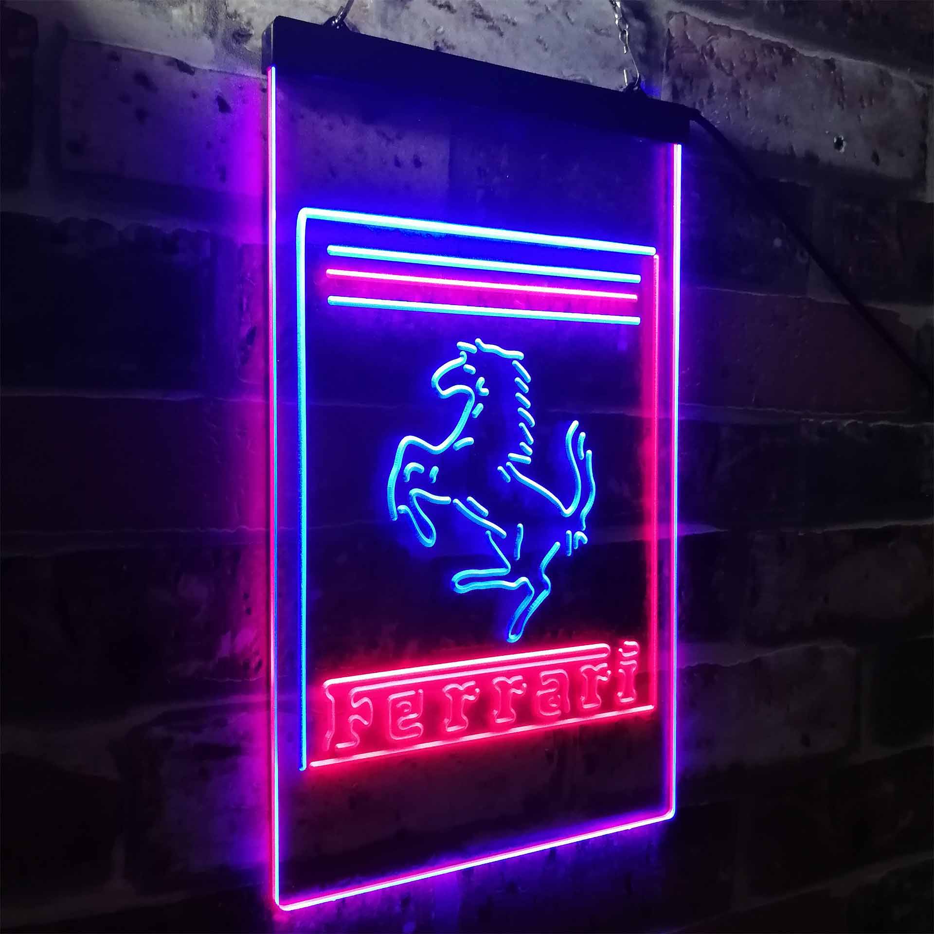 Ferrari Sport Car Neon Sign - LED LAB CAVE