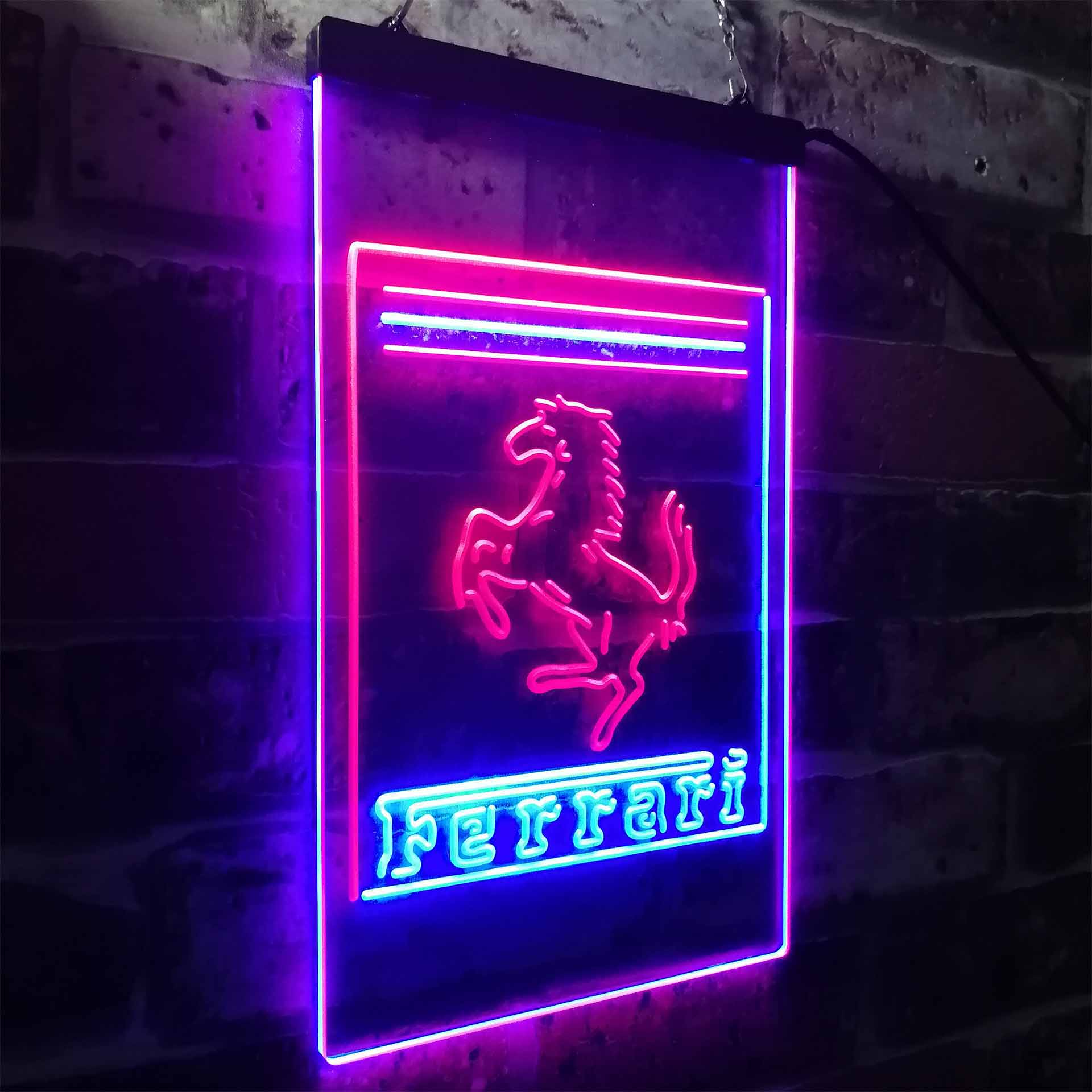 Ferrari Sport Car Neon Sign - LED LAB CAVE