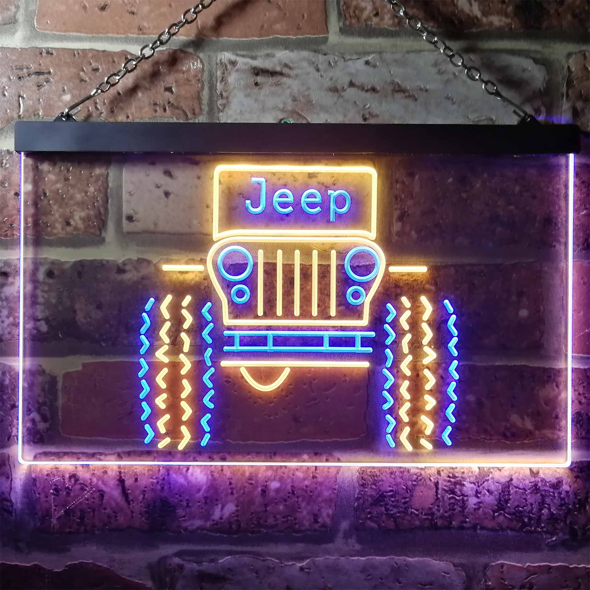 Only in a Jeep Truck Garage Neon LED Sign