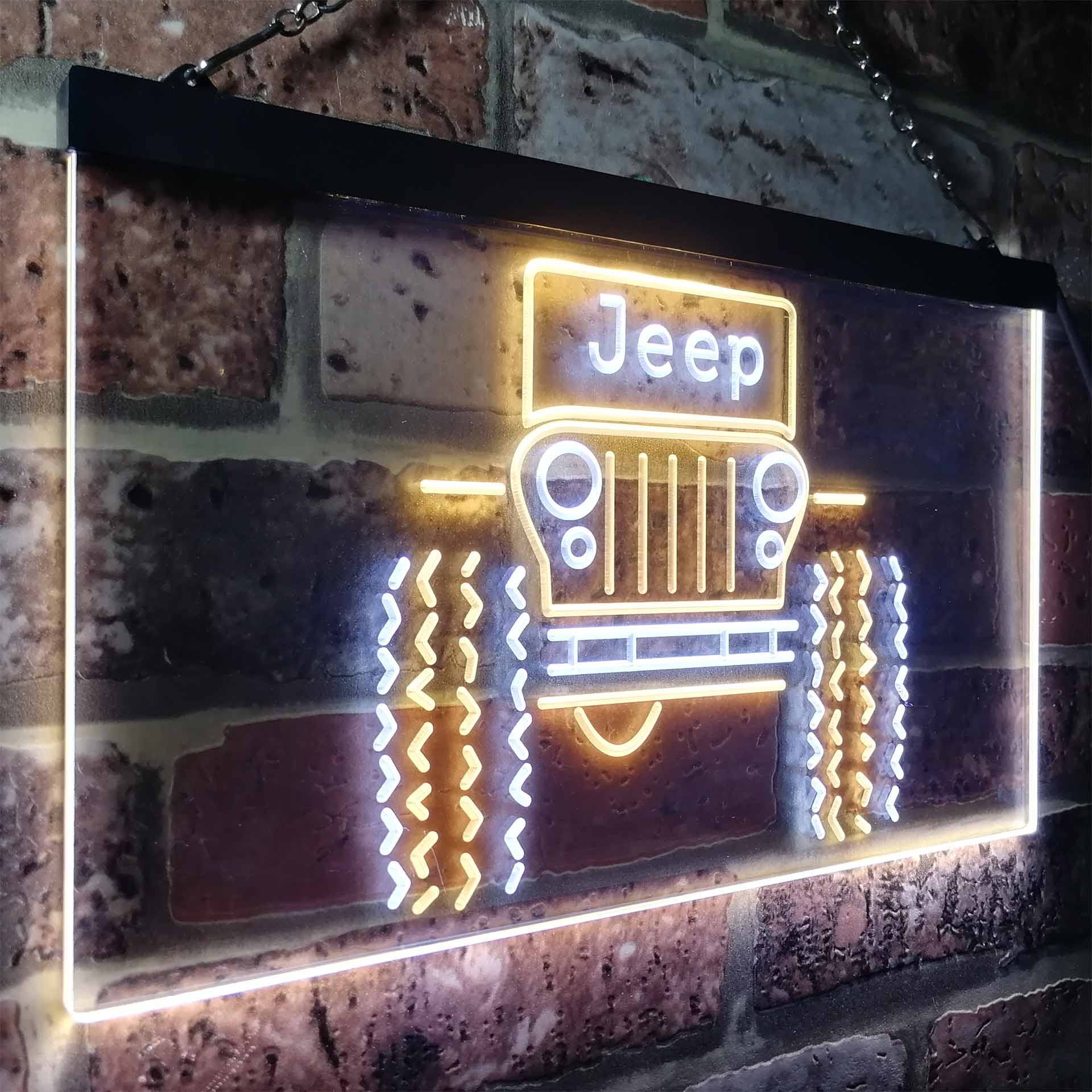Only in a Jeep Truck Garage Neon LED Sign