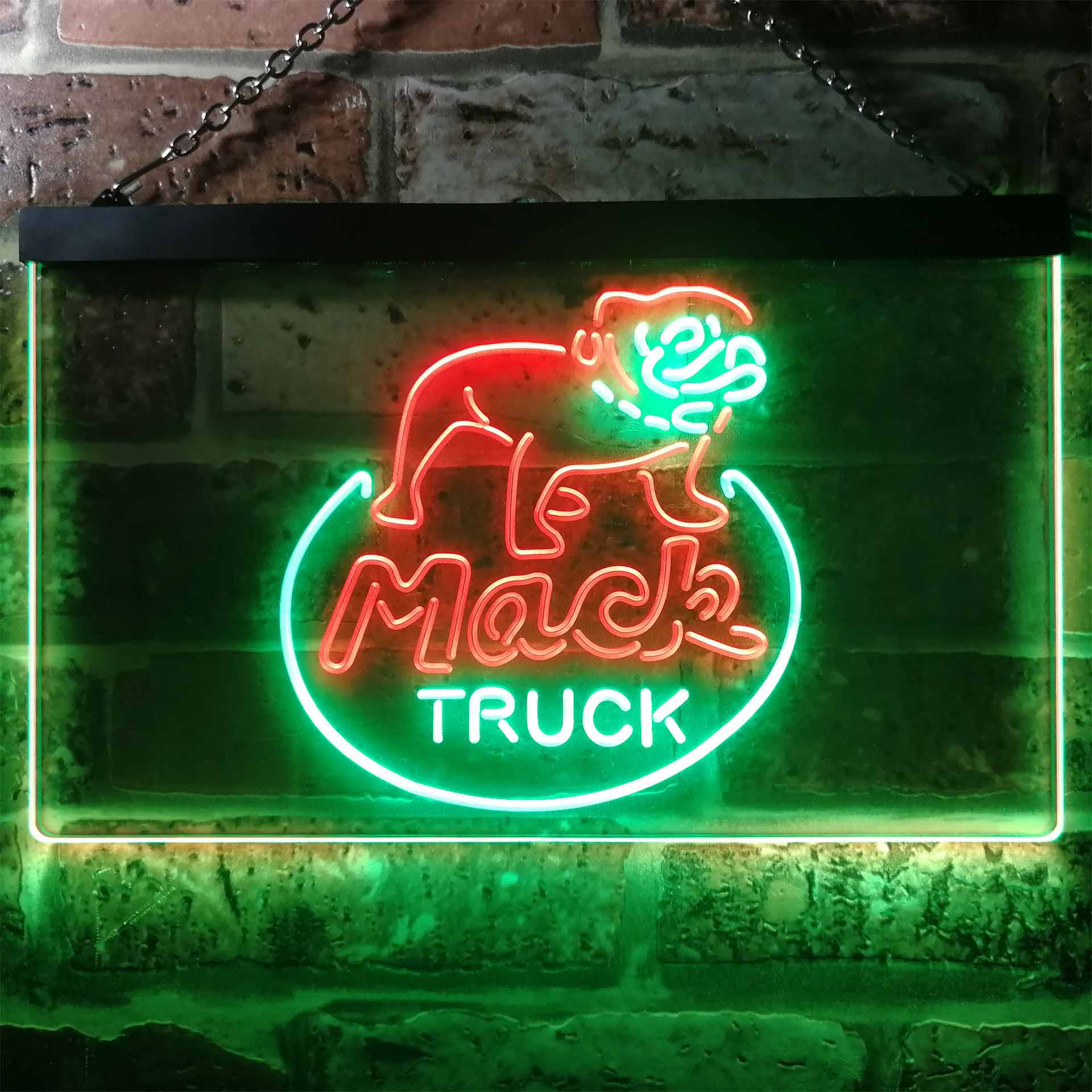 Mack Truck Garage Neon Sign - LED LAB CAVE