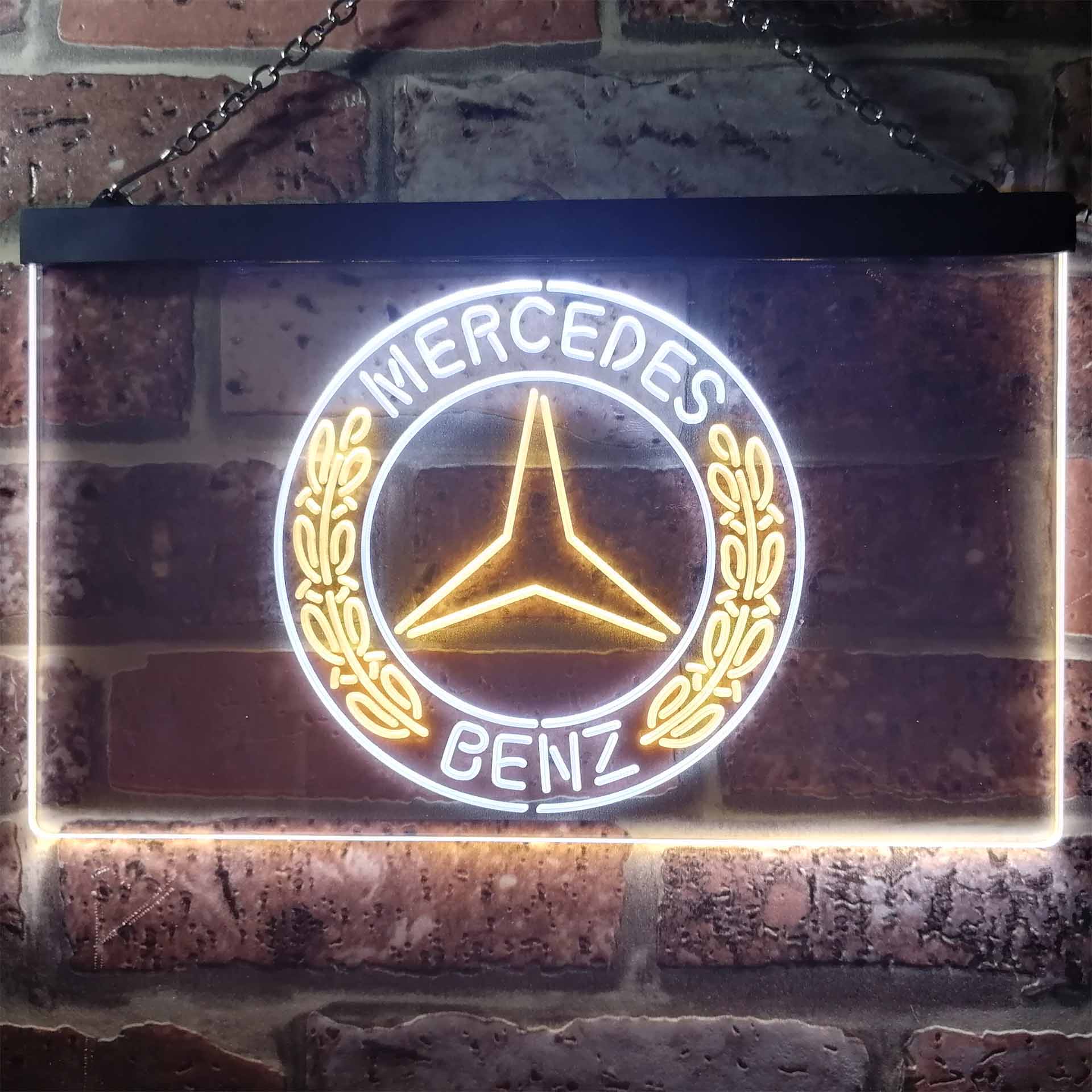Merces Sign Mercedes Benz Neon Sign - LED LAB CAVE