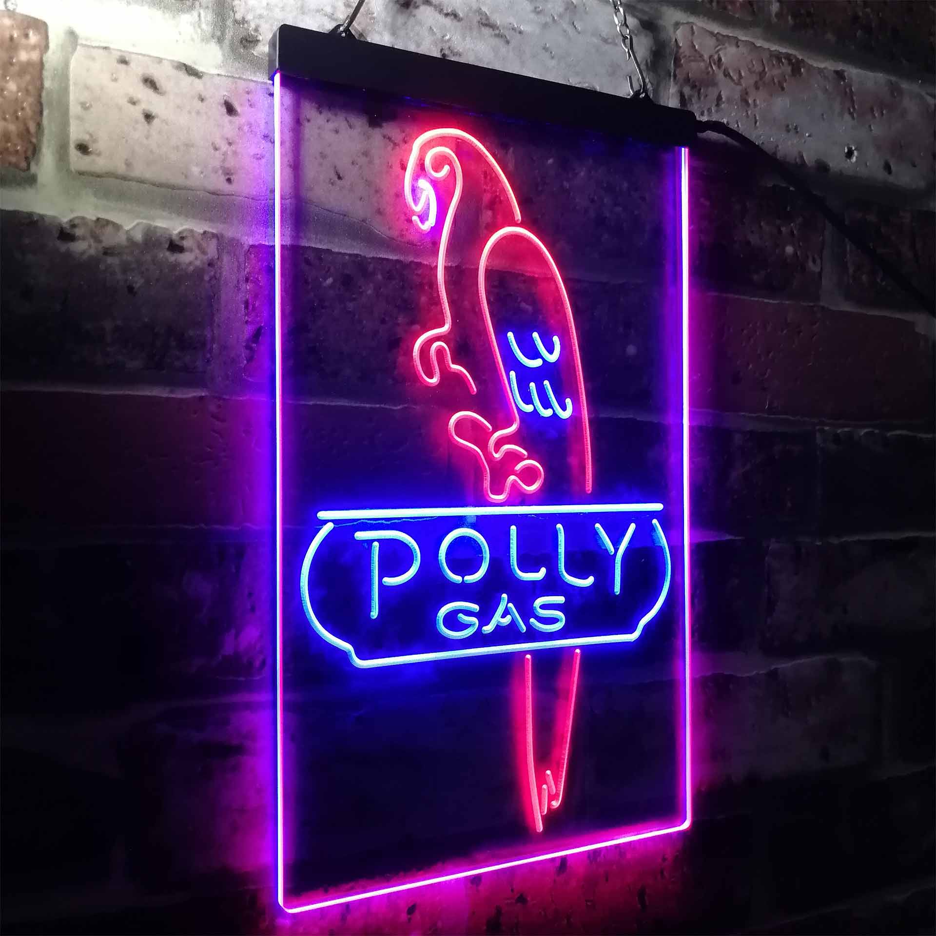 Polly Gas Parrot Neon LED Sign