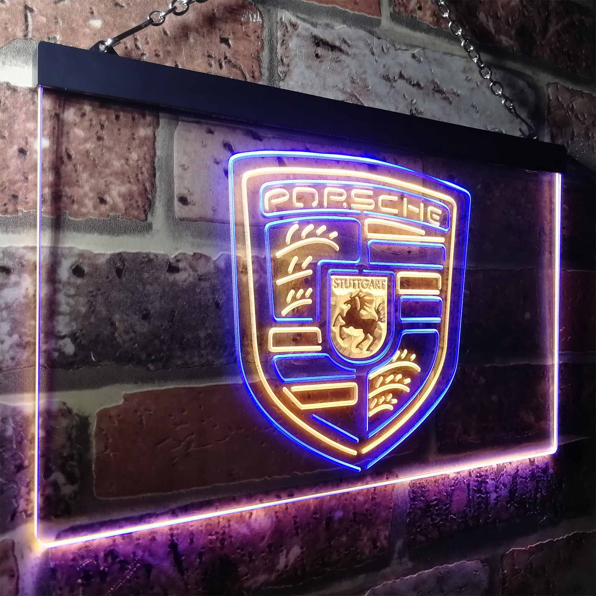 Porsche Sport Car Neon LED Sign