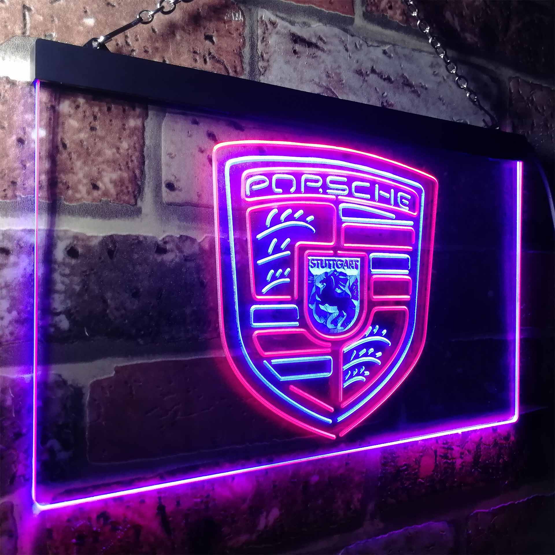 Porsche Sport Car Neon LED Sign