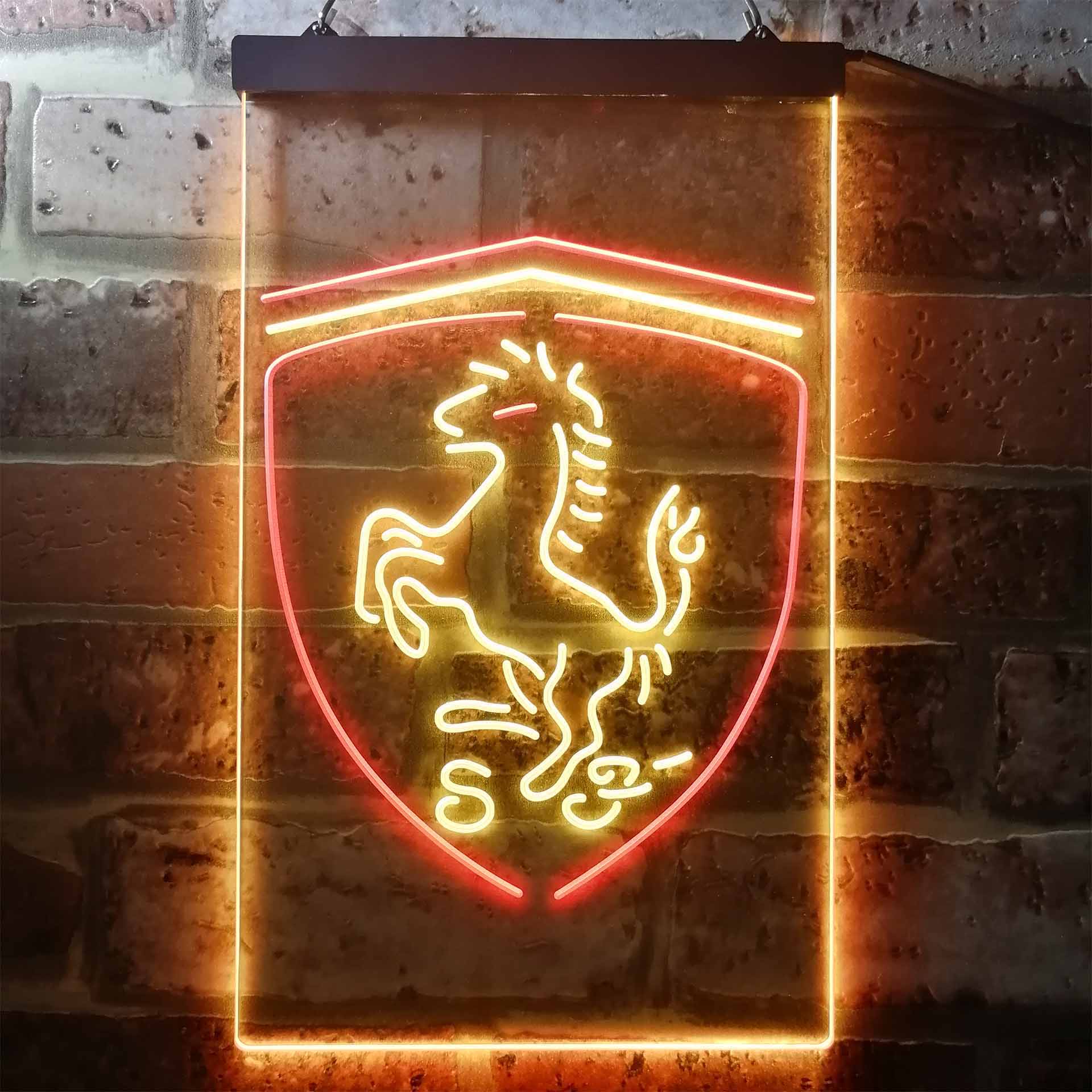 Ferrari Prancing Horse Neon Sign - LED LAB CAVE