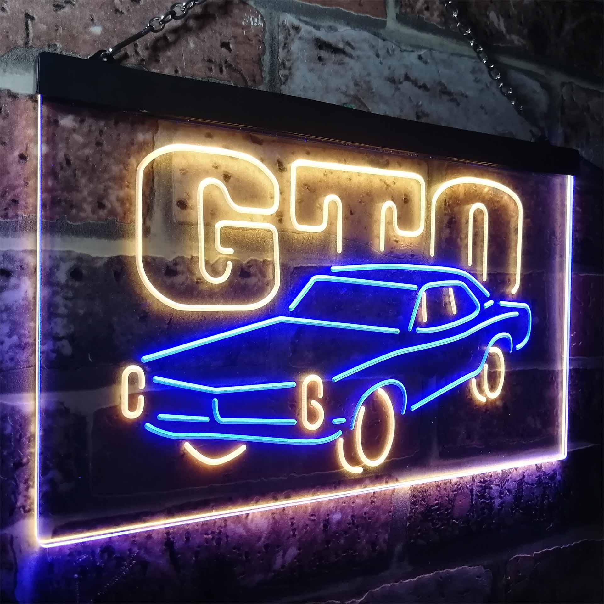 GM American Auto Pontiac GTO Neon LED Sign