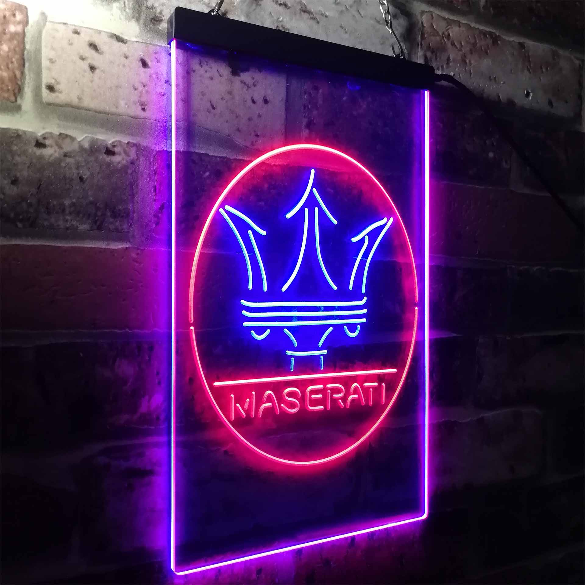 Maserati Led Sign Maserati Neon Sign - LED LAB CAVE