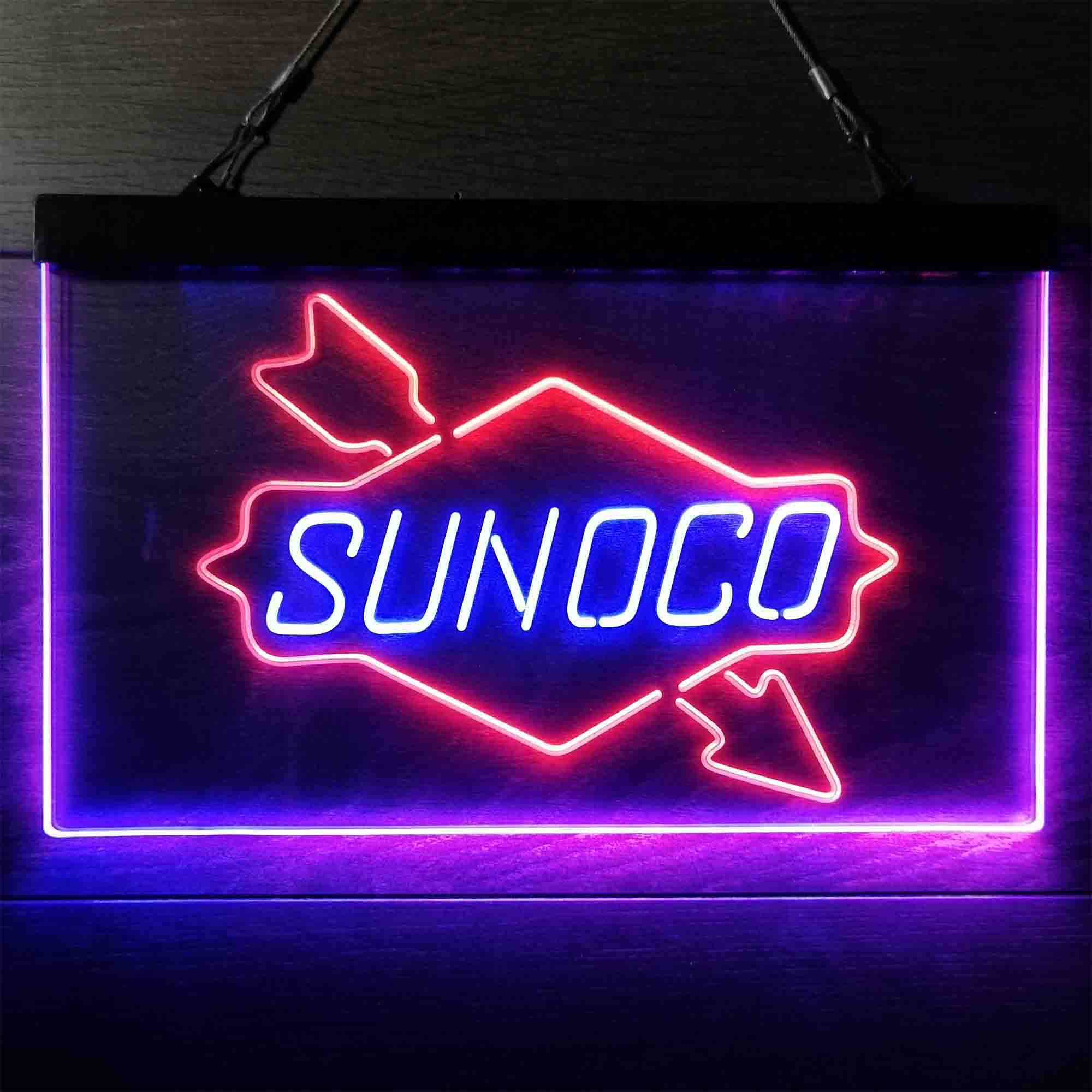 Sunoco Gas Gasoline Neon LED Sign