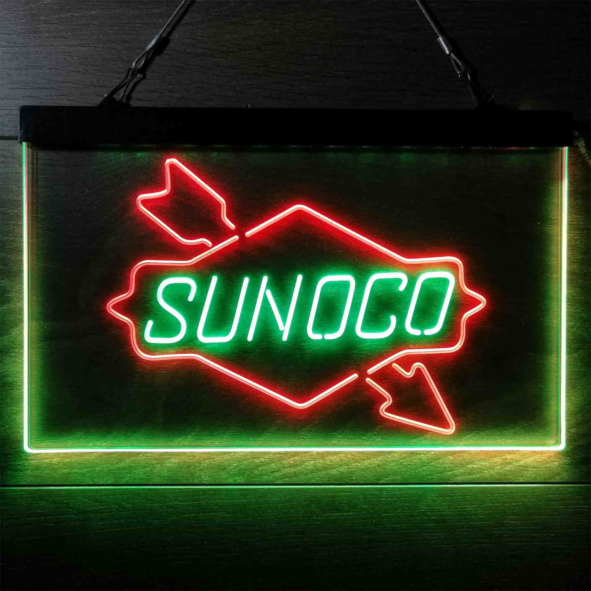 Sunoco Gas Gasoline Neon LED Sign