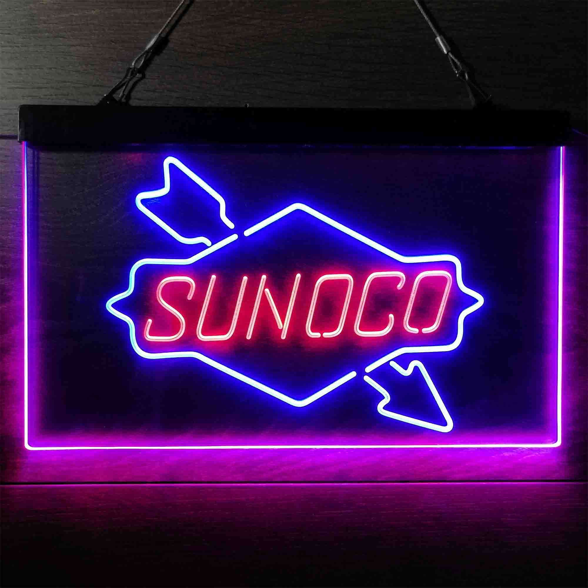 Sunoco Gas Gasoline Neon LED Sign