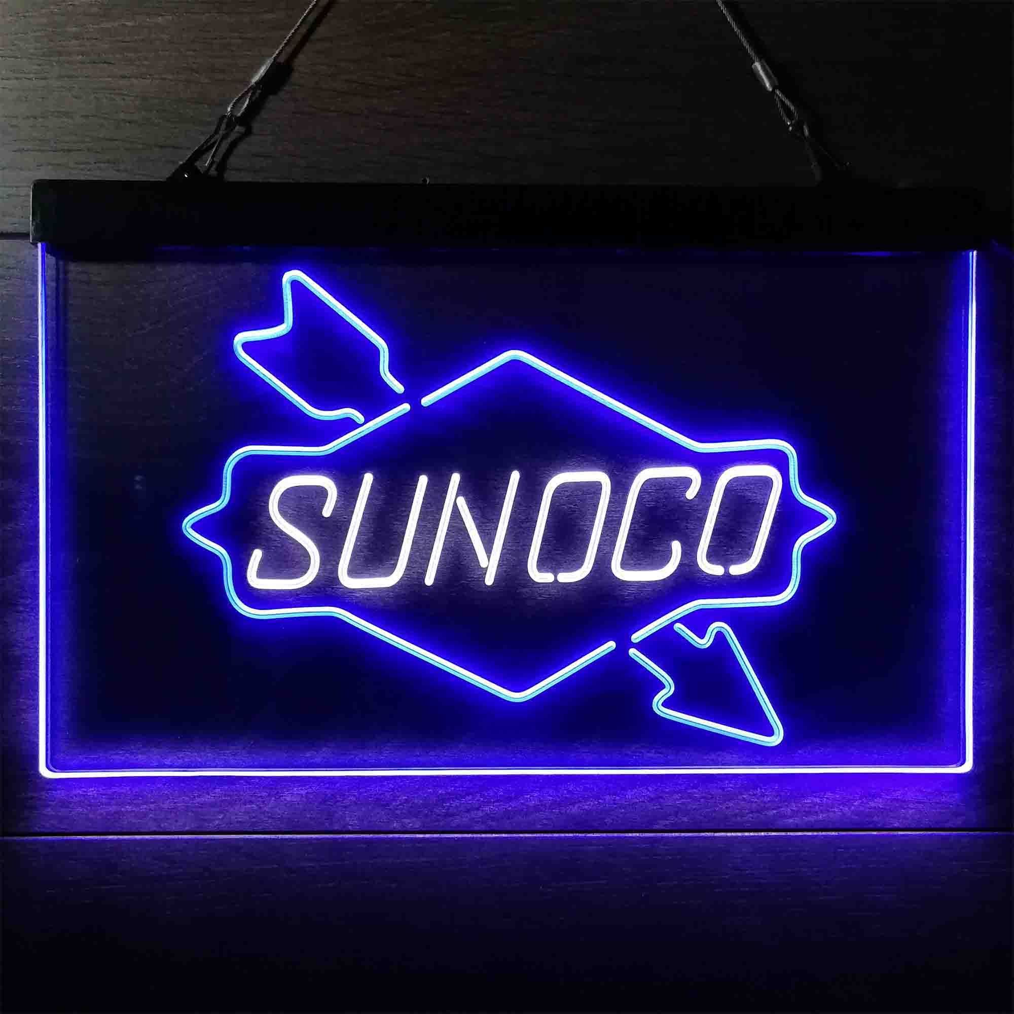 Sunoco Gas Gasoline Neon LED Sign