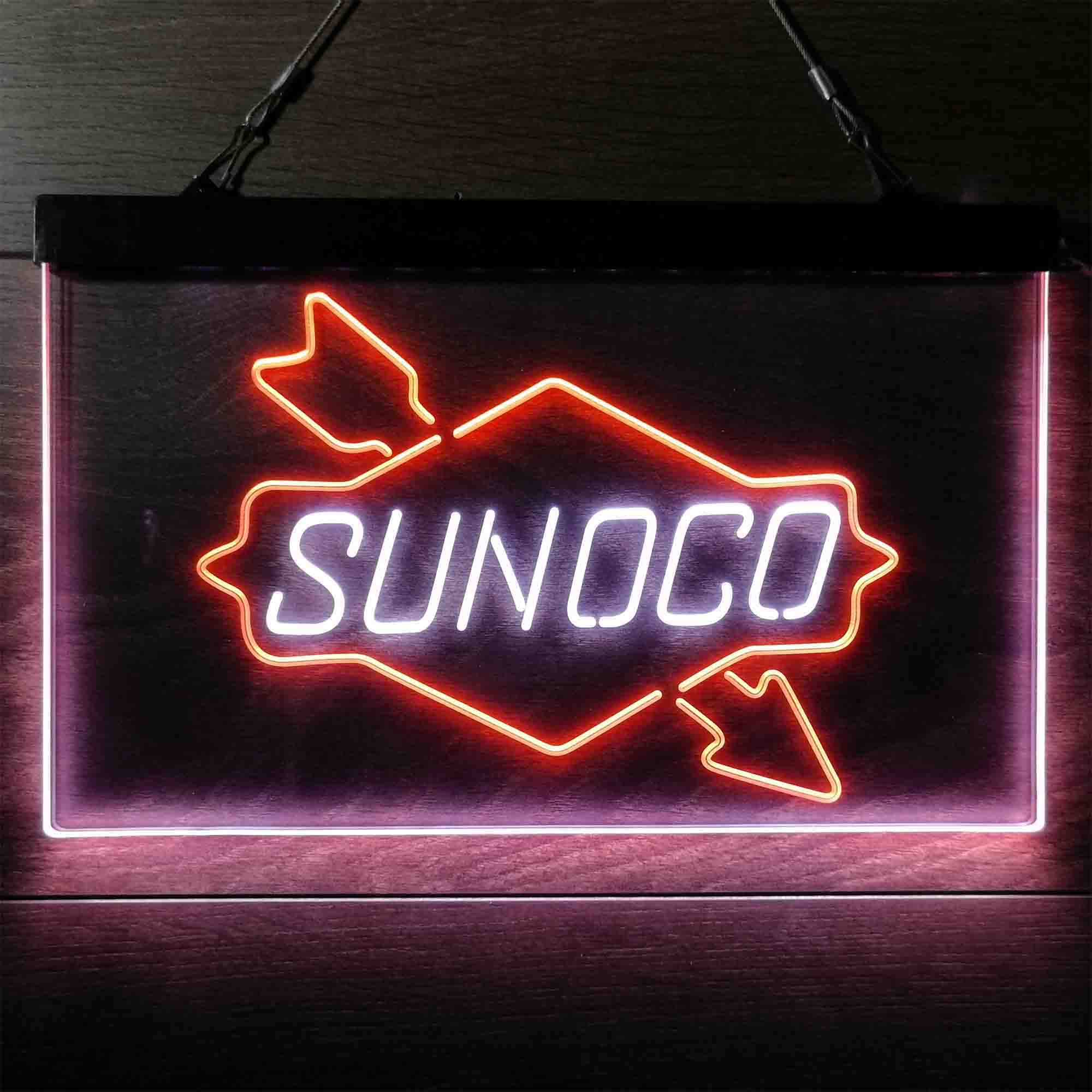 Sunoco Gas Gasoline Neon LED Sign