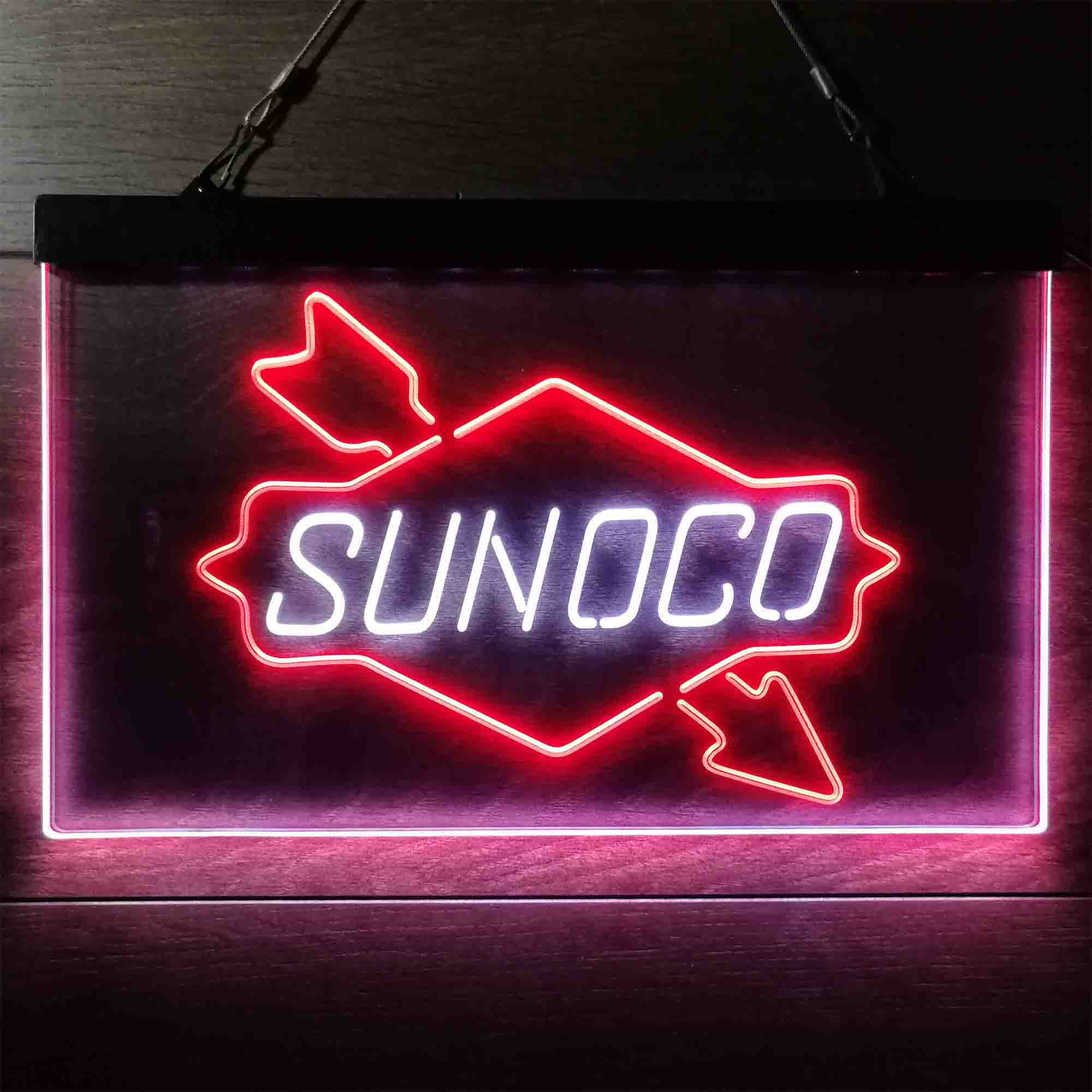 Sunoco Gas Gasoline Neon LED Sign