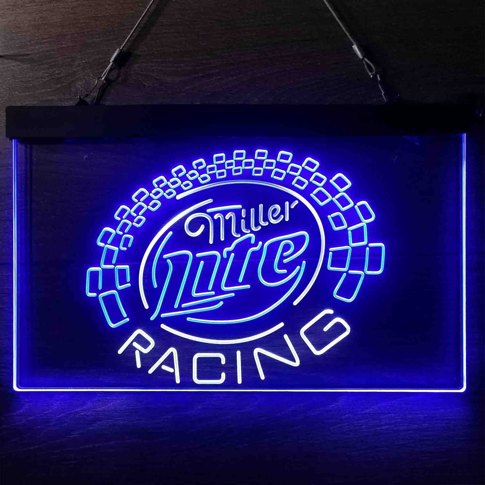 Miller Lite Racing Car Neon LED Sign