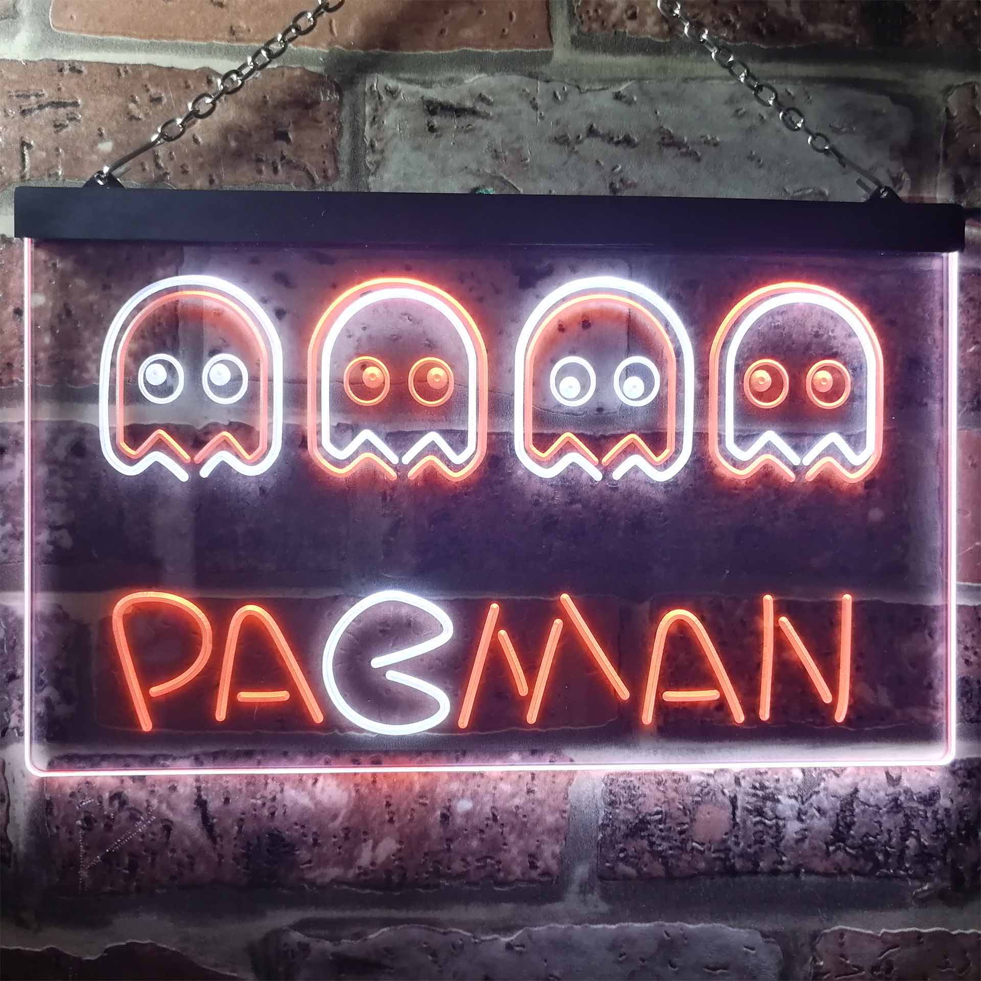 Pacman Game Room Decor Neon LED Sign