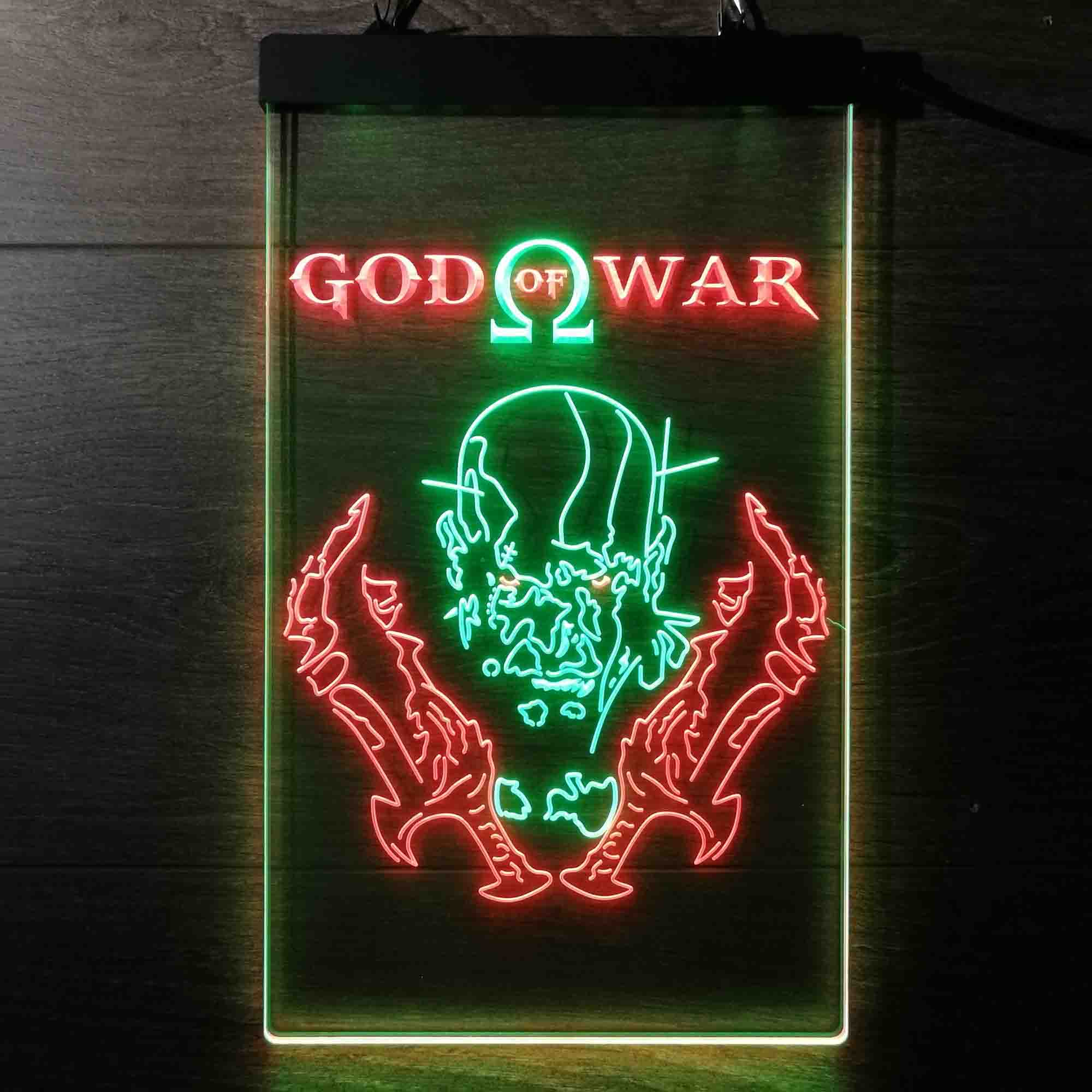 God Of War Kratos Blade Of Chaos Neon LED Sign