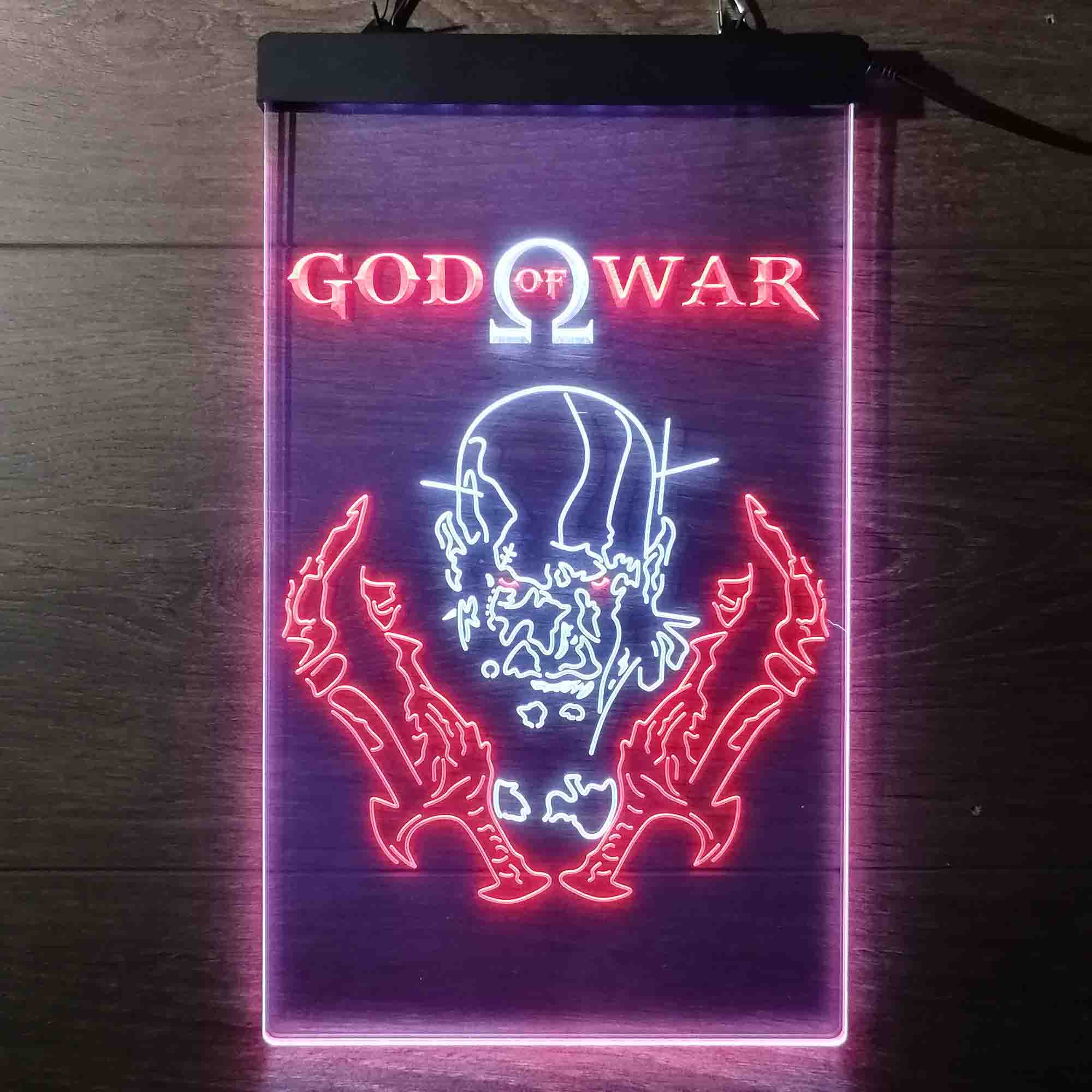 God Of War Kratos Blade Of Chaos Neon LED Sign