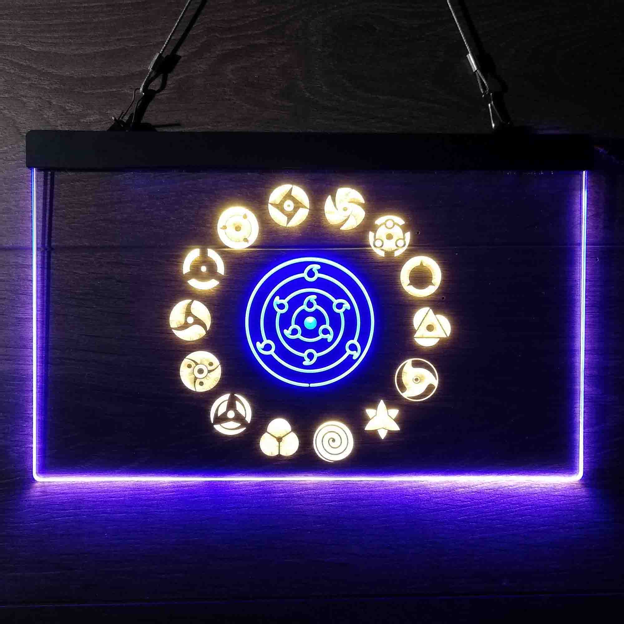 Naruto Akatsuki Sasuke Kakashi Sharingan Neon LED Sign