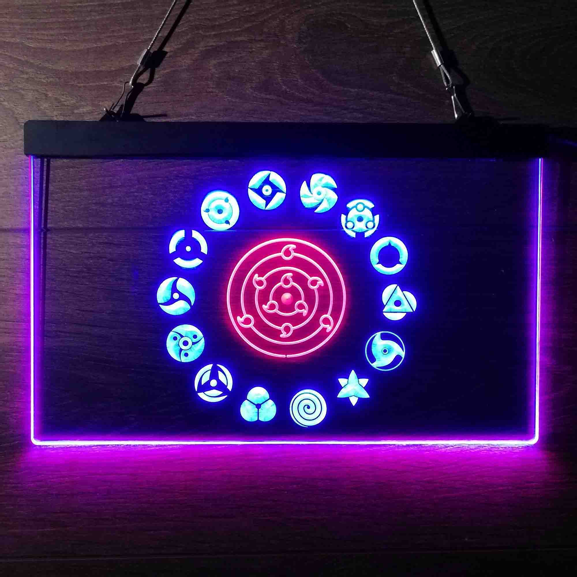 Naruto Akatsuki Sasuke Kakashi Sharingan Neon Sign - LED LAB CAVE