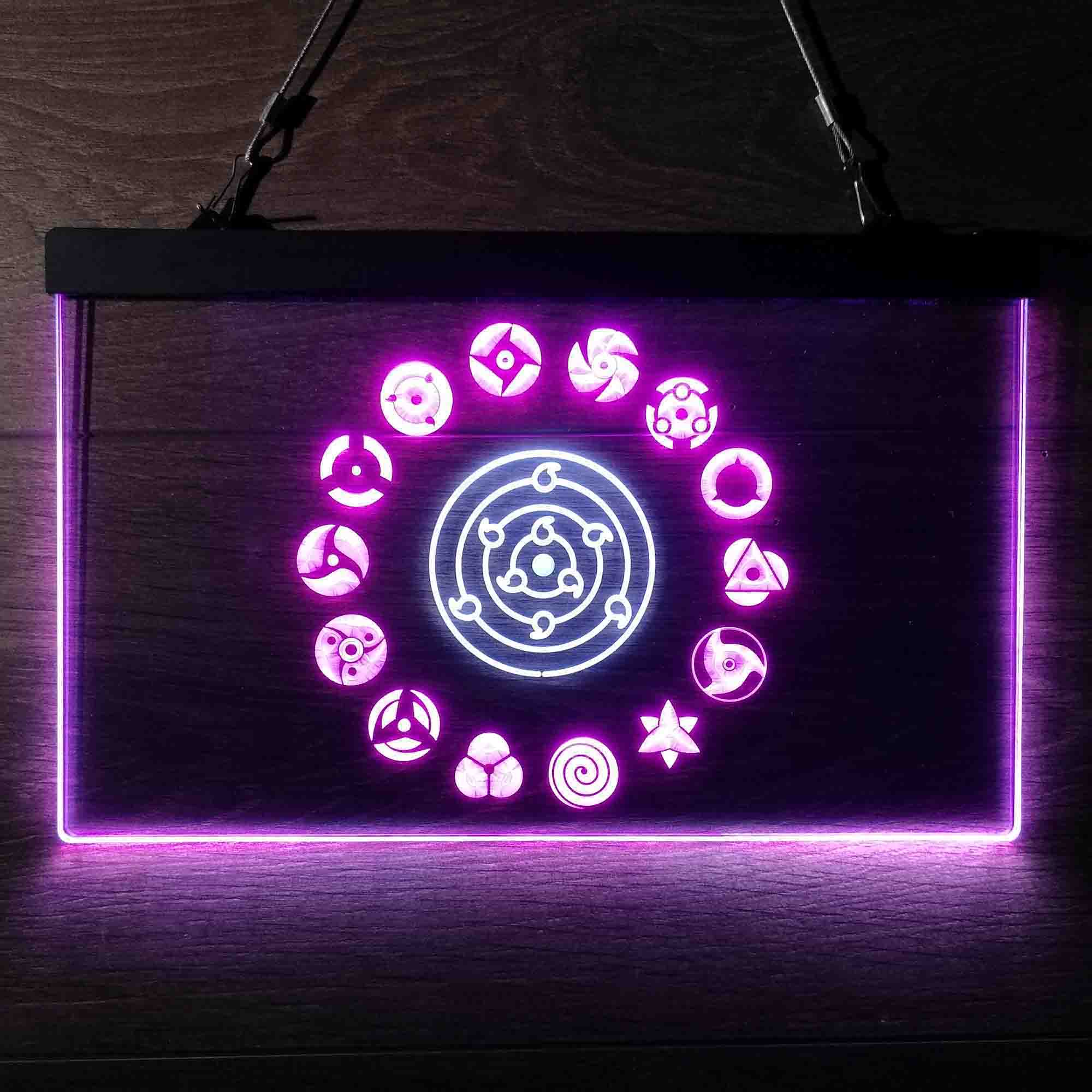 Naruto Akatsuki Sasuke Kakashi Sharingan Neon Sign - LED LAB CAVE
