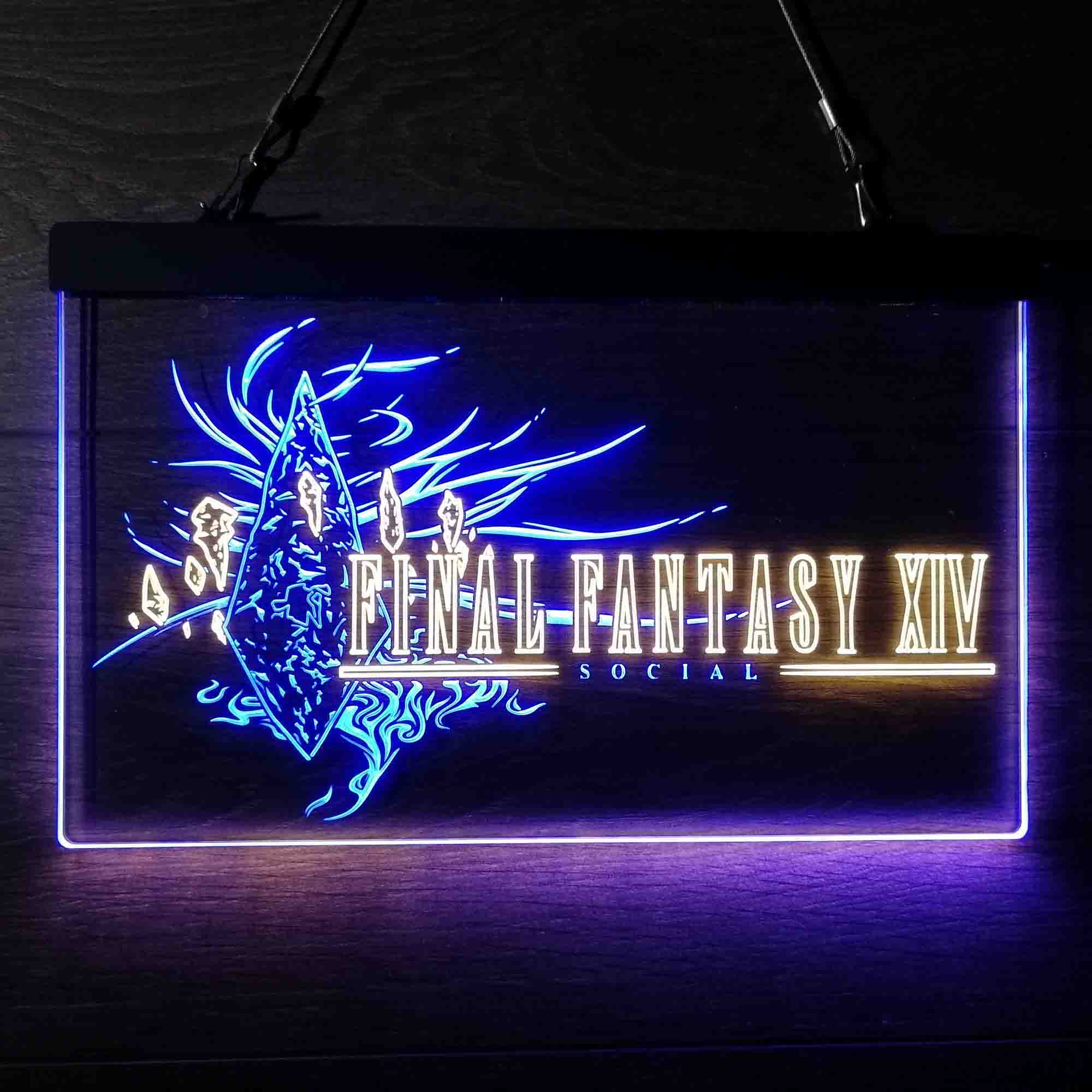 Final Fantasy XIV Banner Neon LED Sign