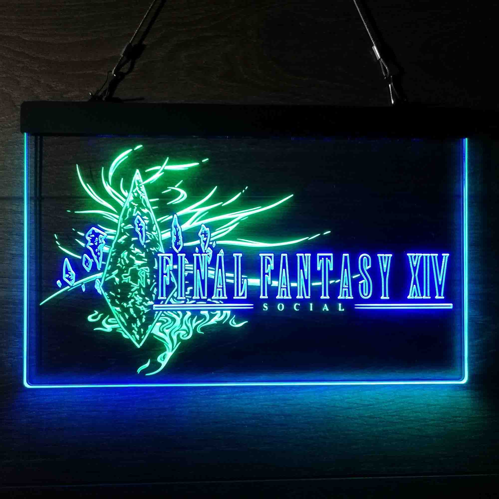 Final Fantasy XIV Banner Neon LED Sign