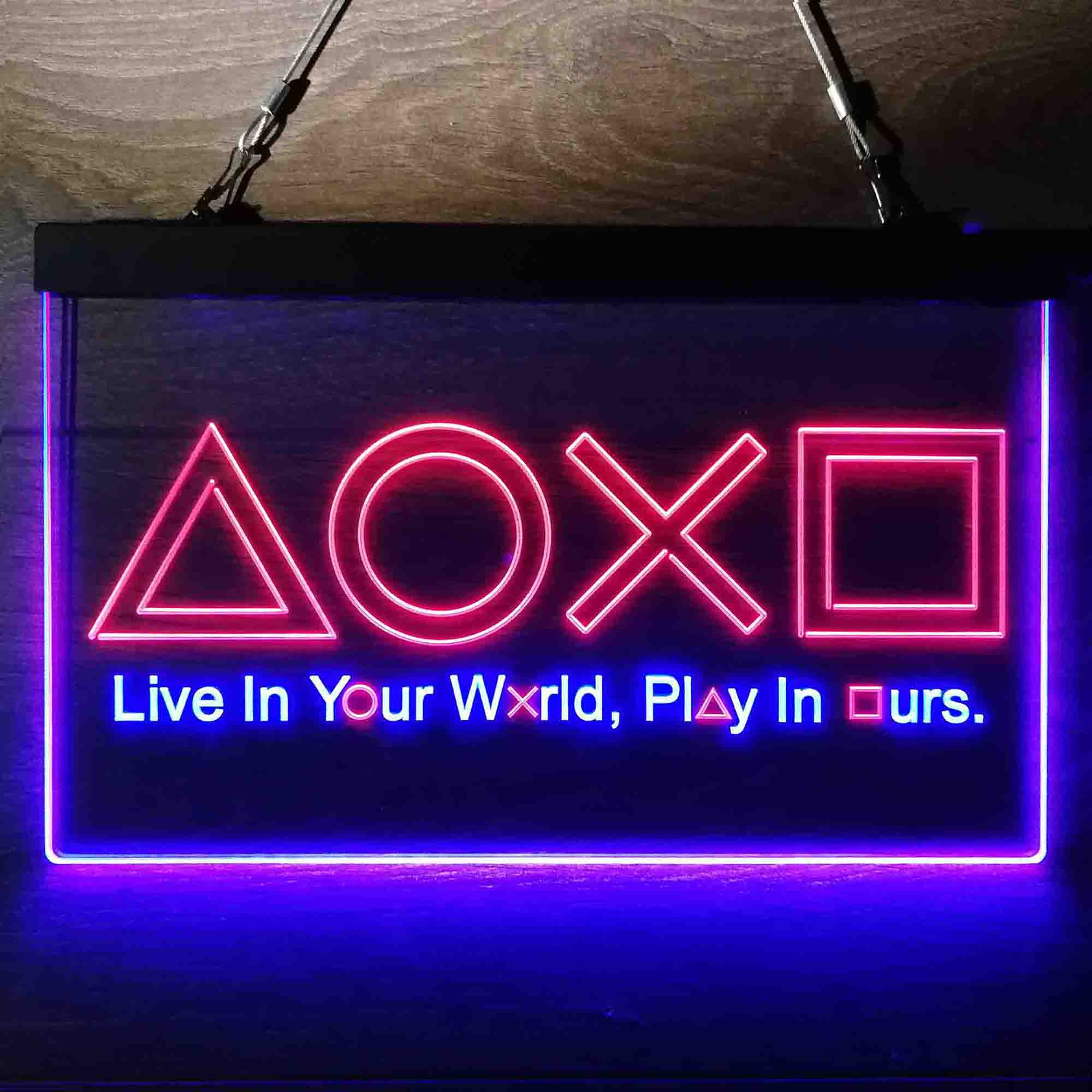 Playstation Console Symbol Neon LED Sign
