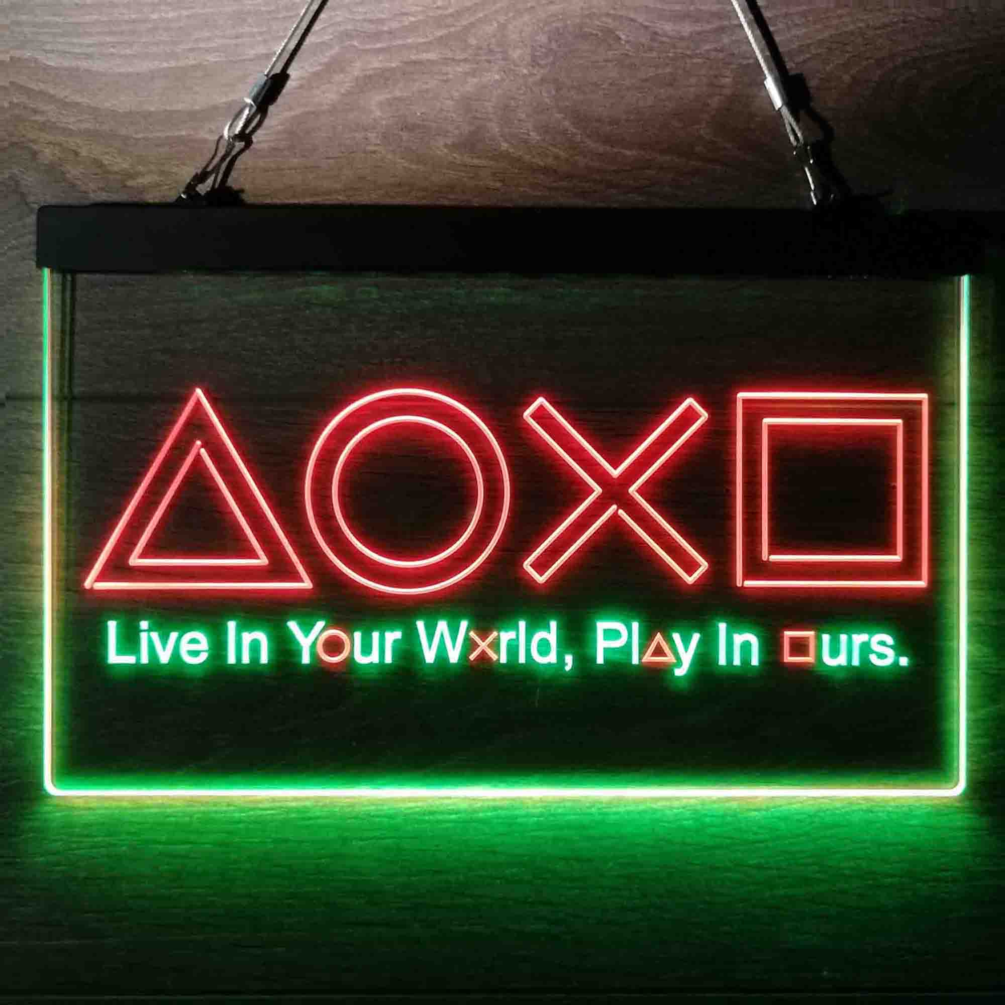 Playstation Console Symbol Neon LED Sign