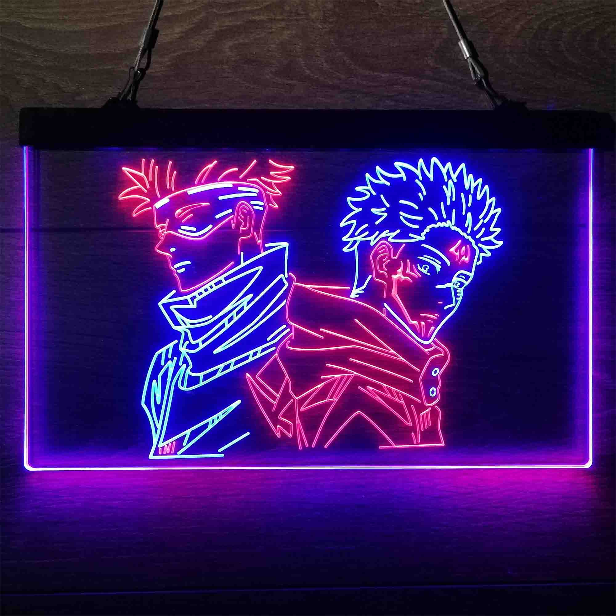 Jujutsu Kaisen Satoru and Jujutsu Neon LED Sign