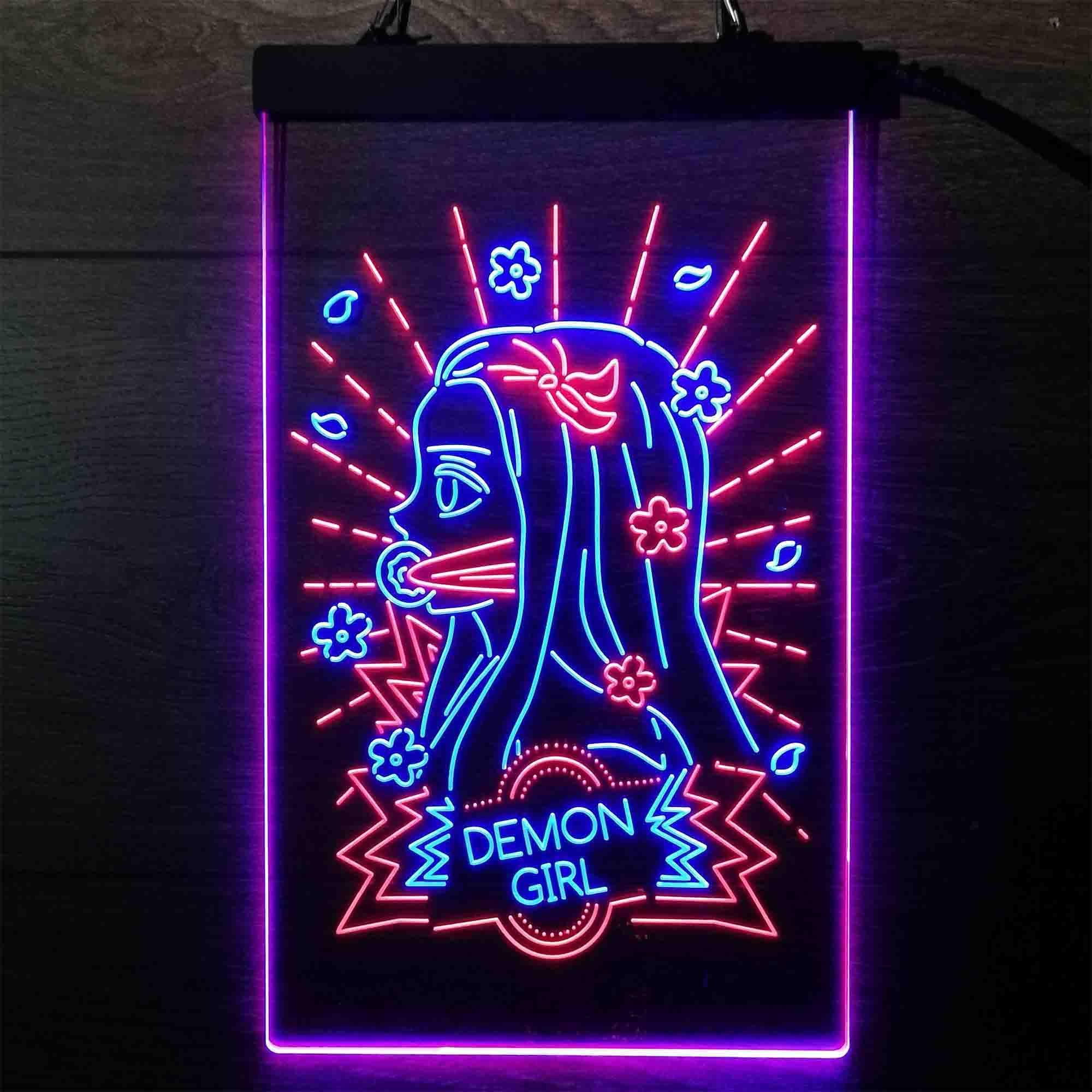 Demon Slayer Nezuko Led Neon Light Up Sign