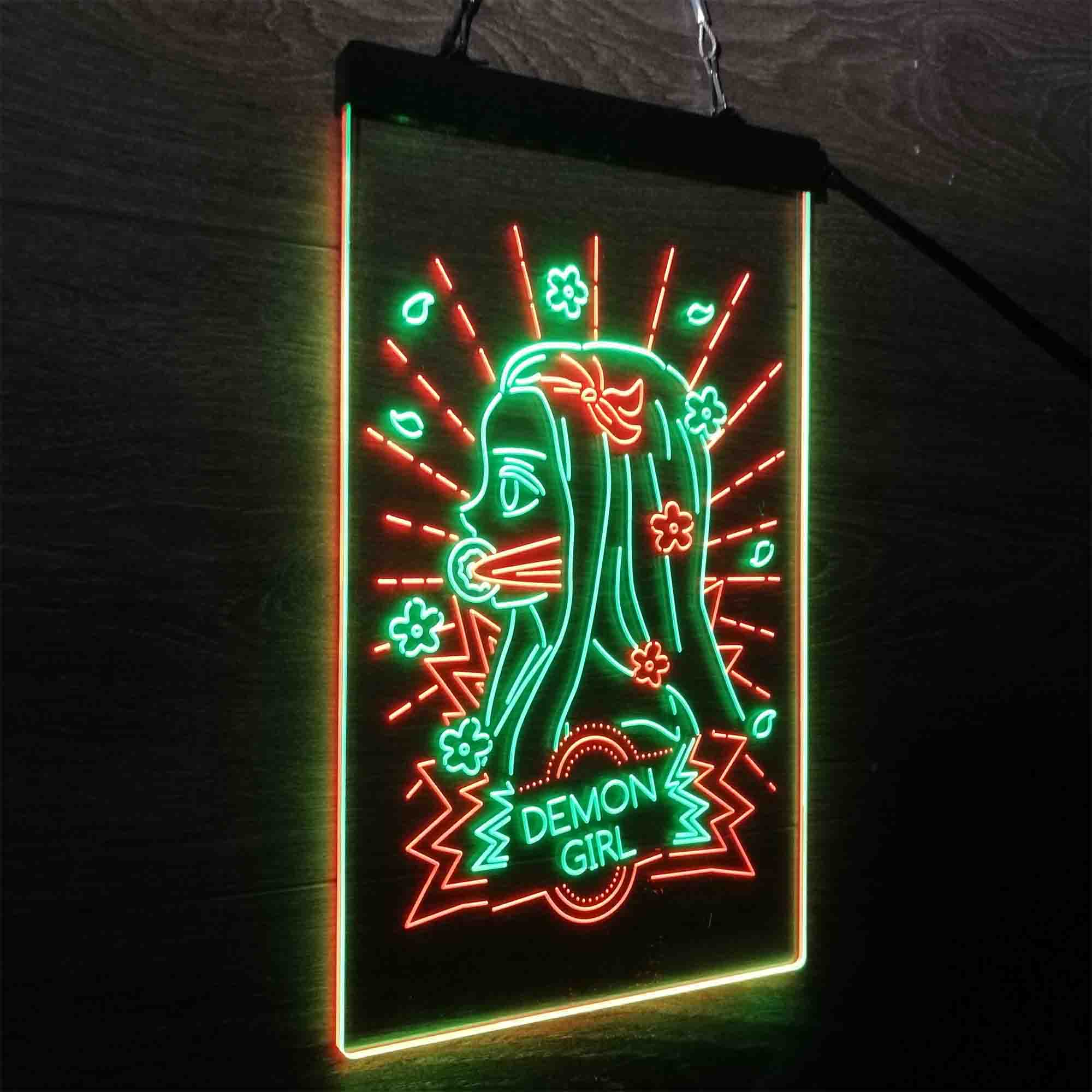 Demon Slayer Nezuko Led Neon Light Up Sign