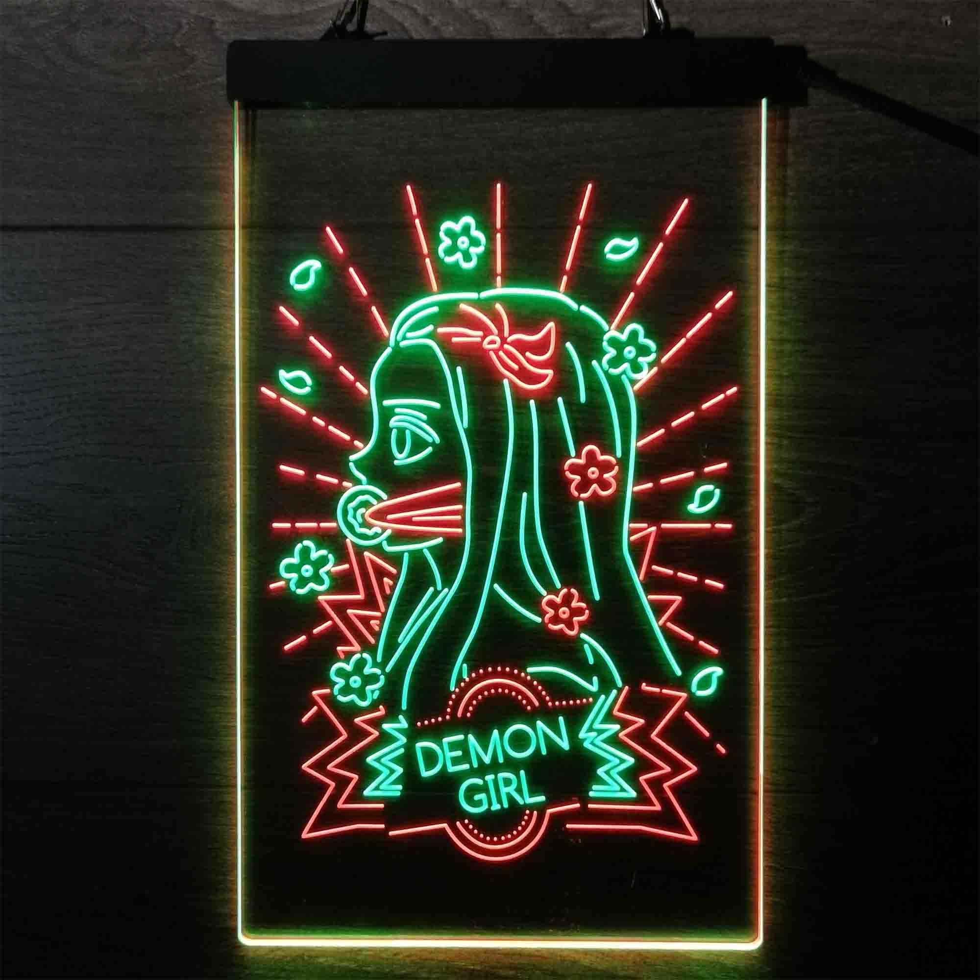 Demon Slayer Nezuko Led Neon Light Up Sign