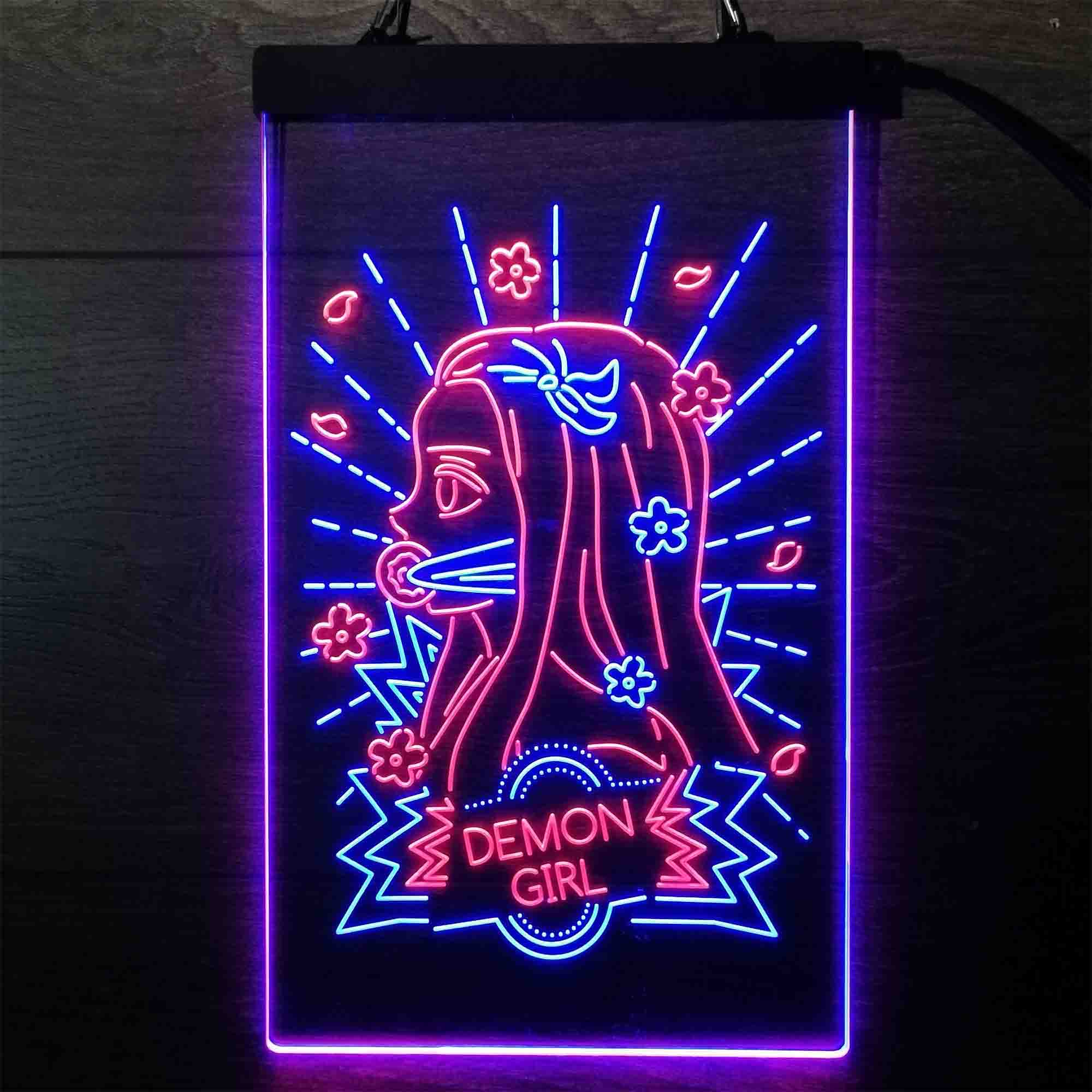 Demon Slayer Nezuko Led Neon Light Up Sign