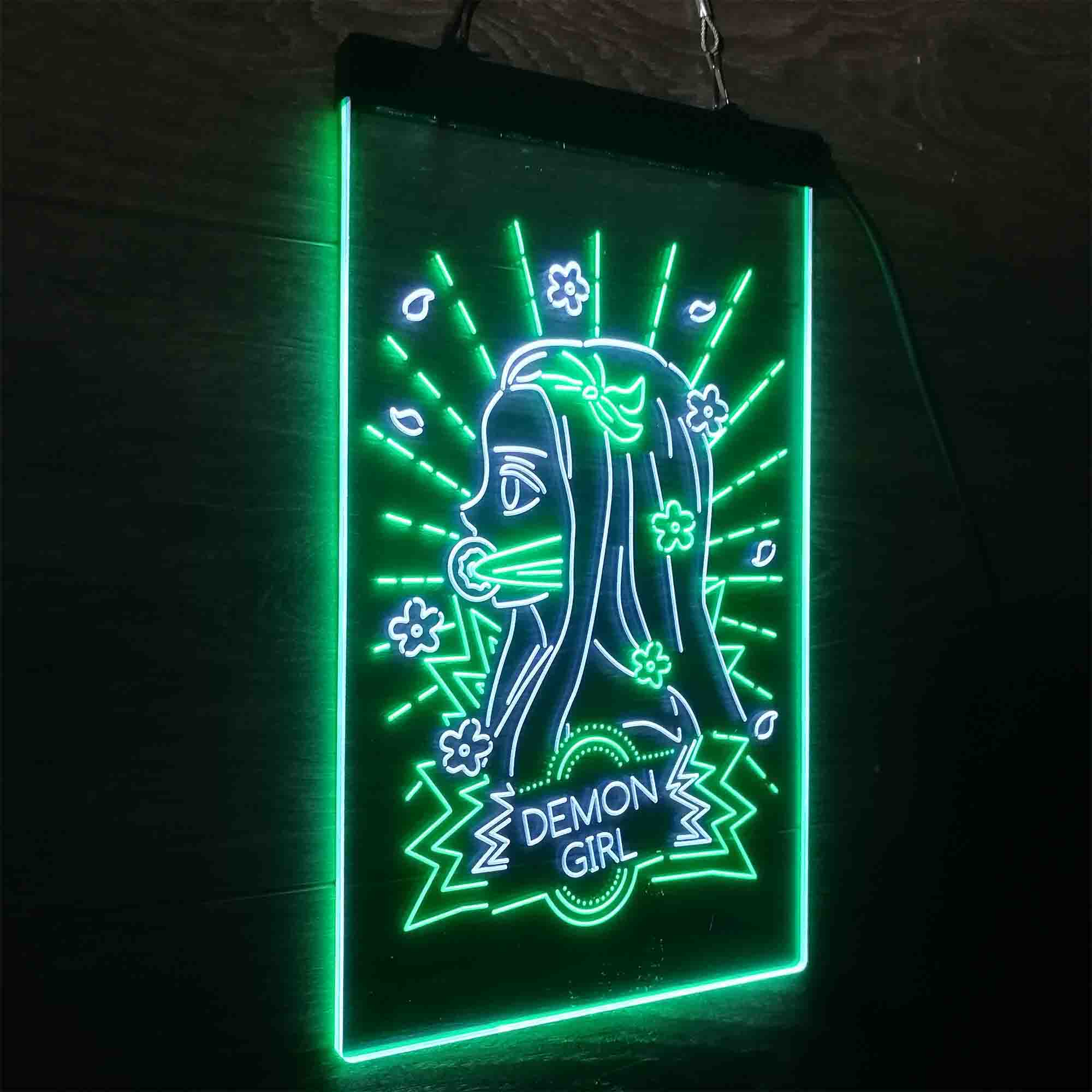 Demon Slayer Nezuko Led Neon Light Up Sign