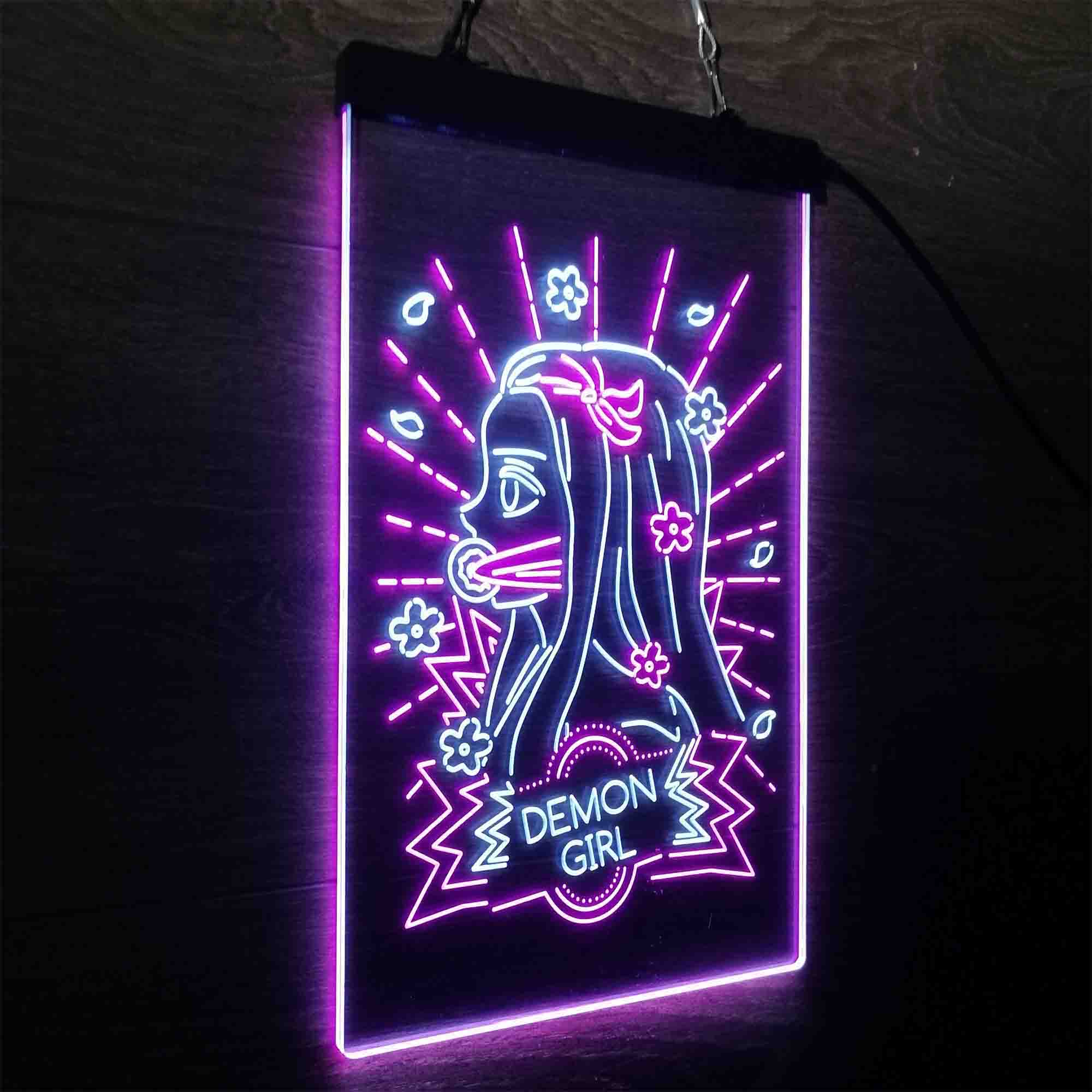 Demon Slayer Nezuko Led Neon Light Up Sign