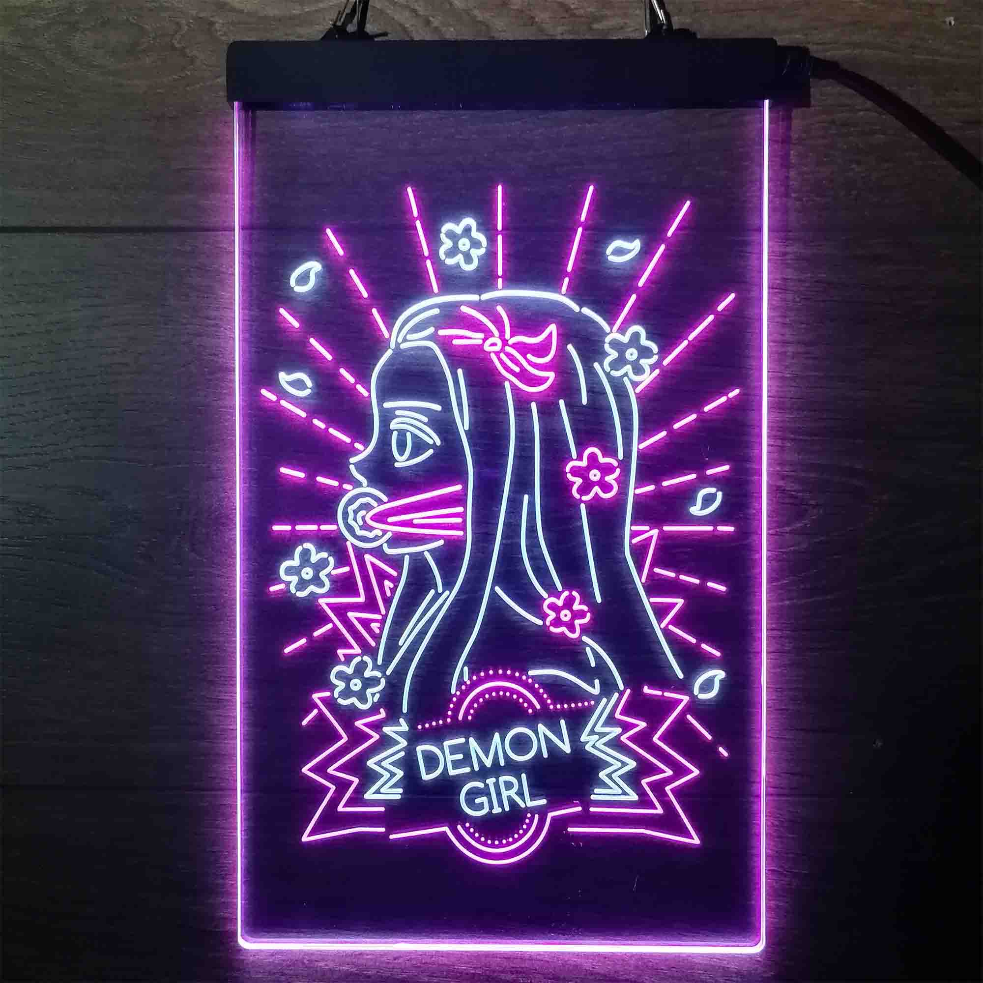 Demon Slayer Nezuko Led Neon Light Up Sign