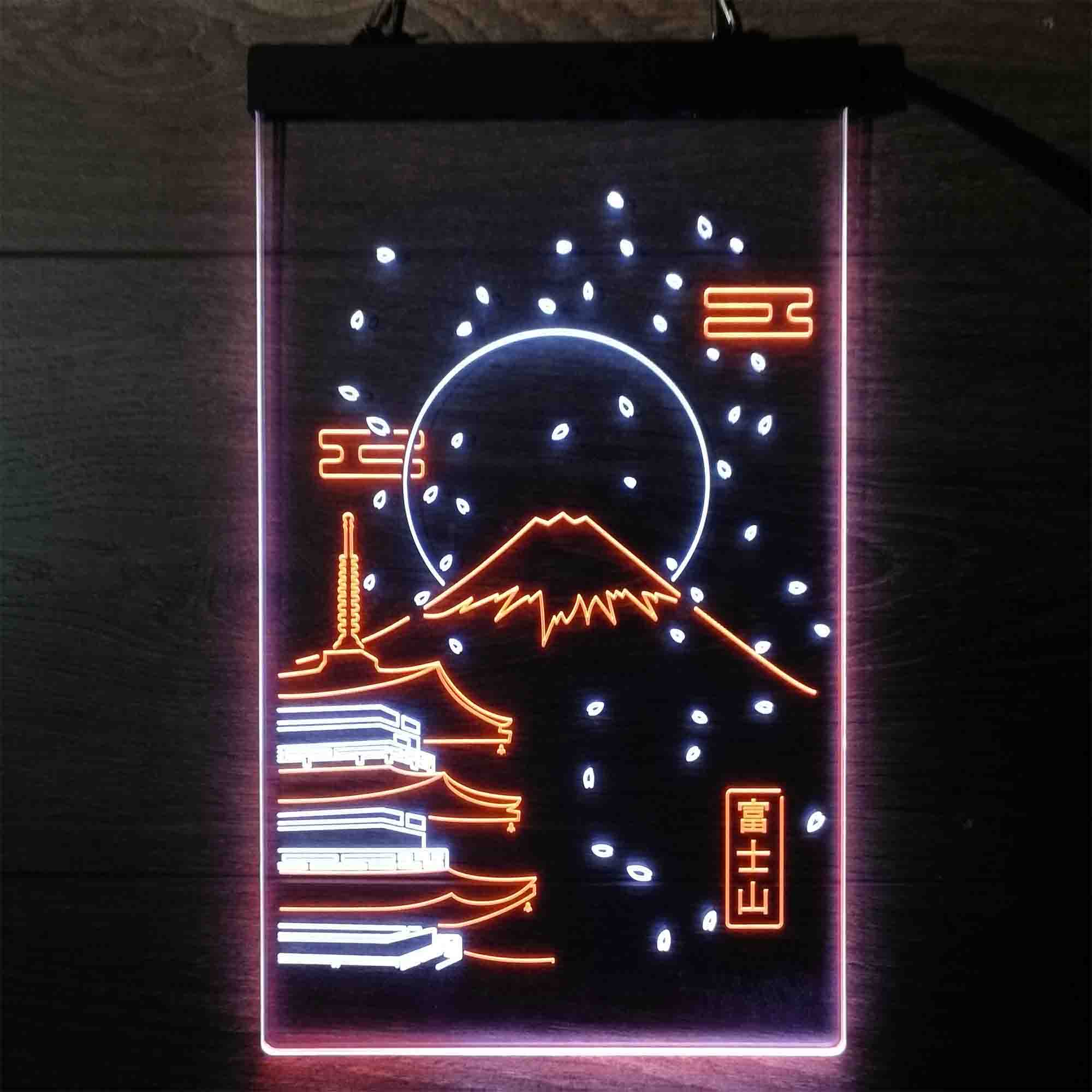 Japan Fuji Mountain Led Neon Light Up Sign