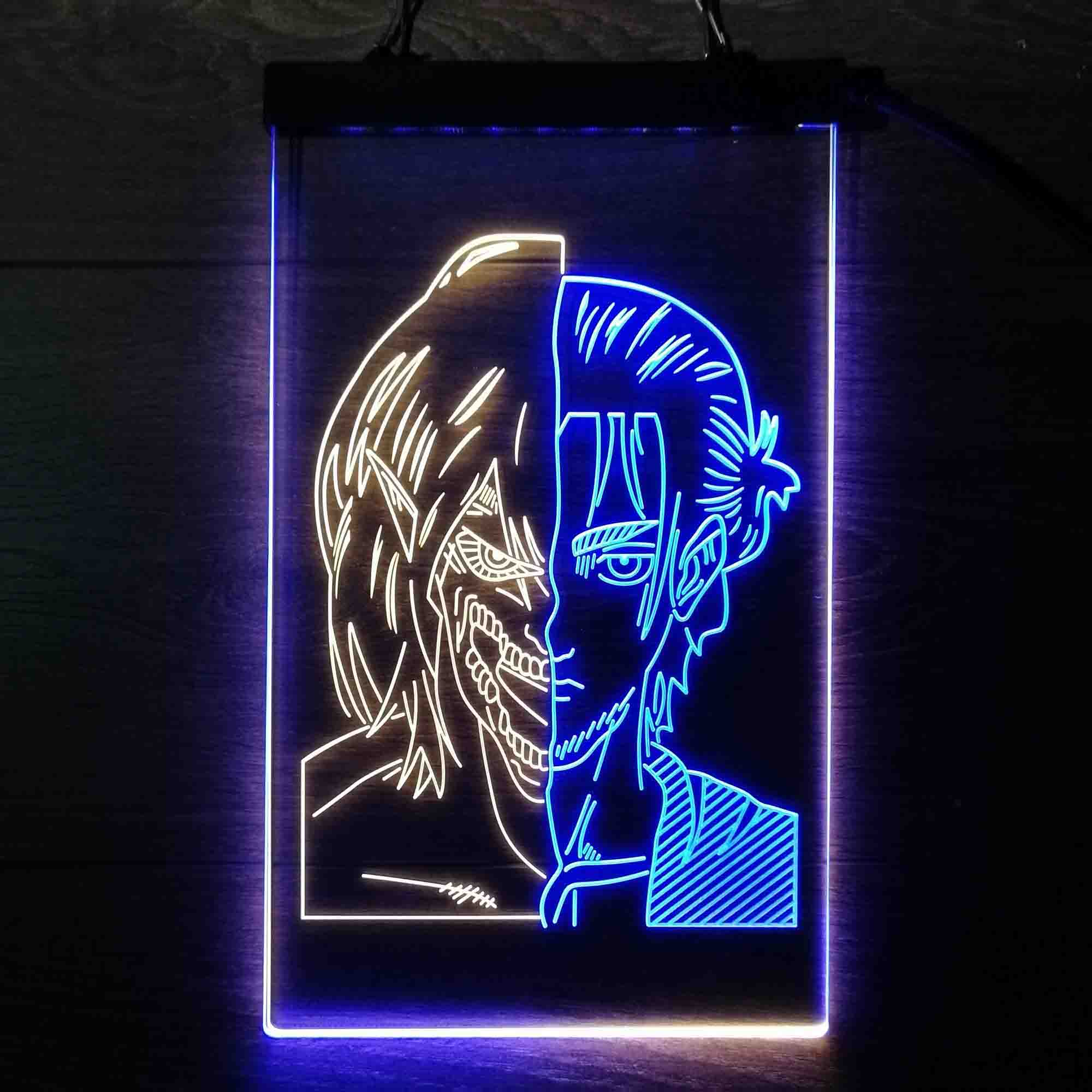 Attack on Titan Eren Jaeger Led Neon Light Up Sign