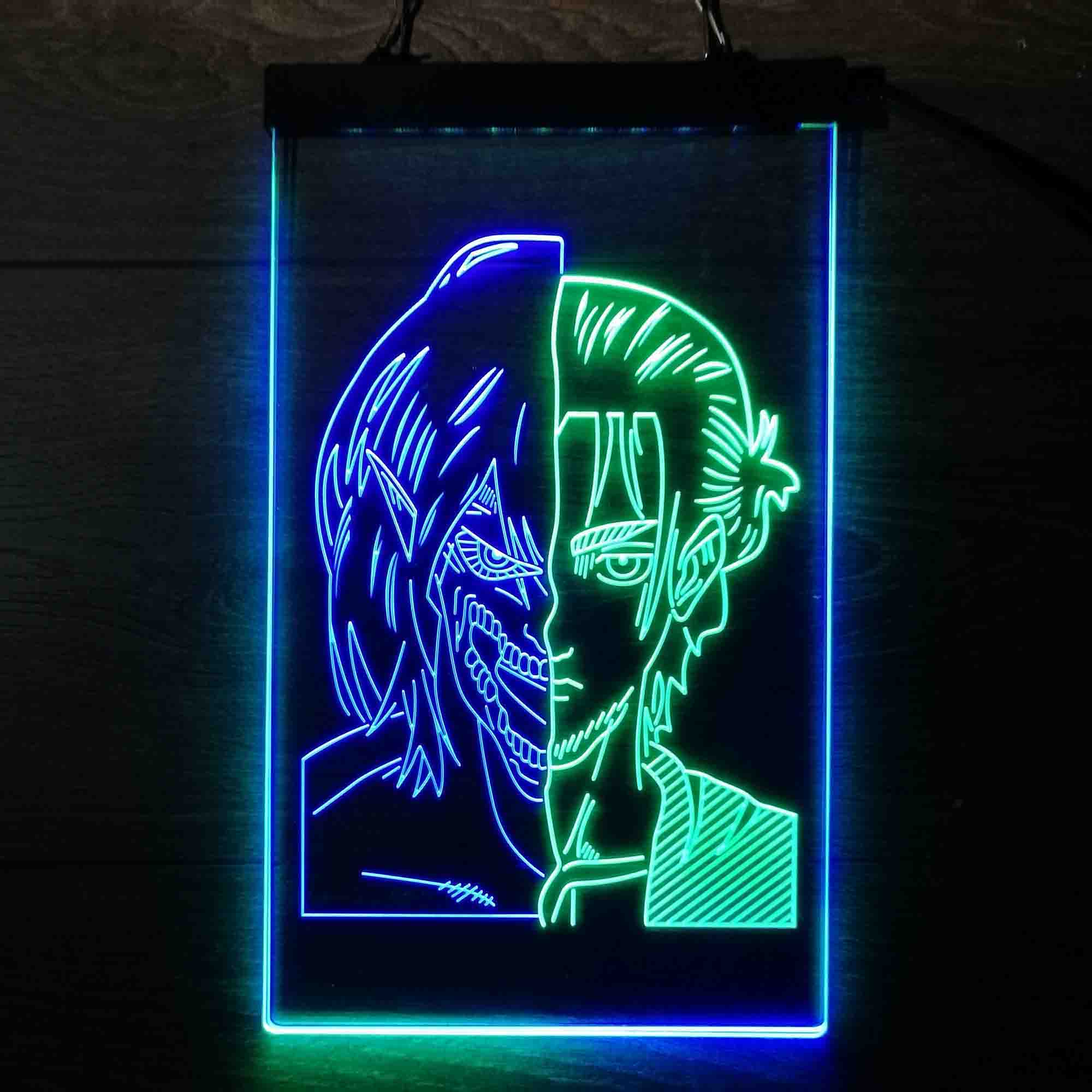 Attack on Titan Eren Jaeger Led Neon Light Up Sign