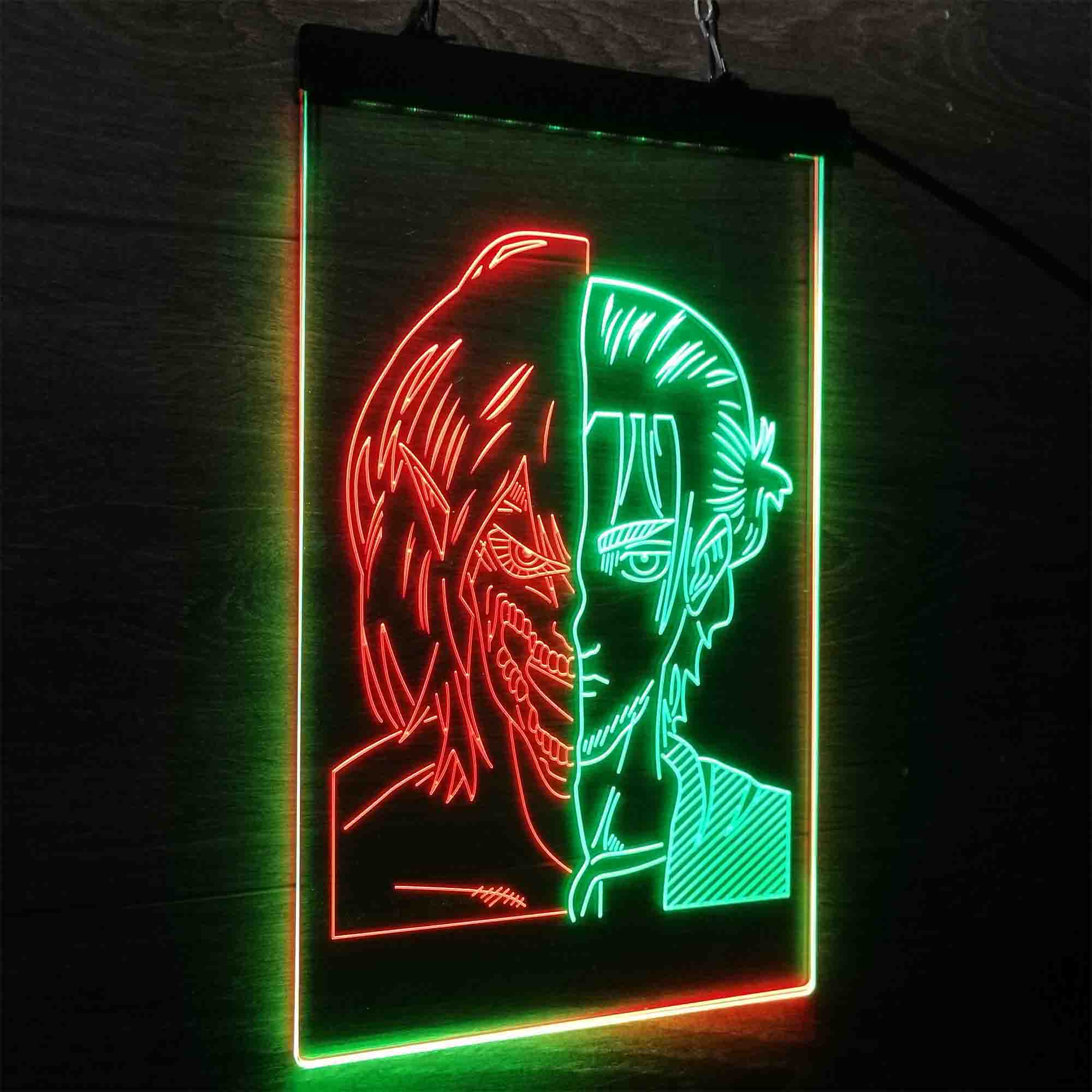 Attack on Titan Eren Jaeger Led Neon Light Up Sign