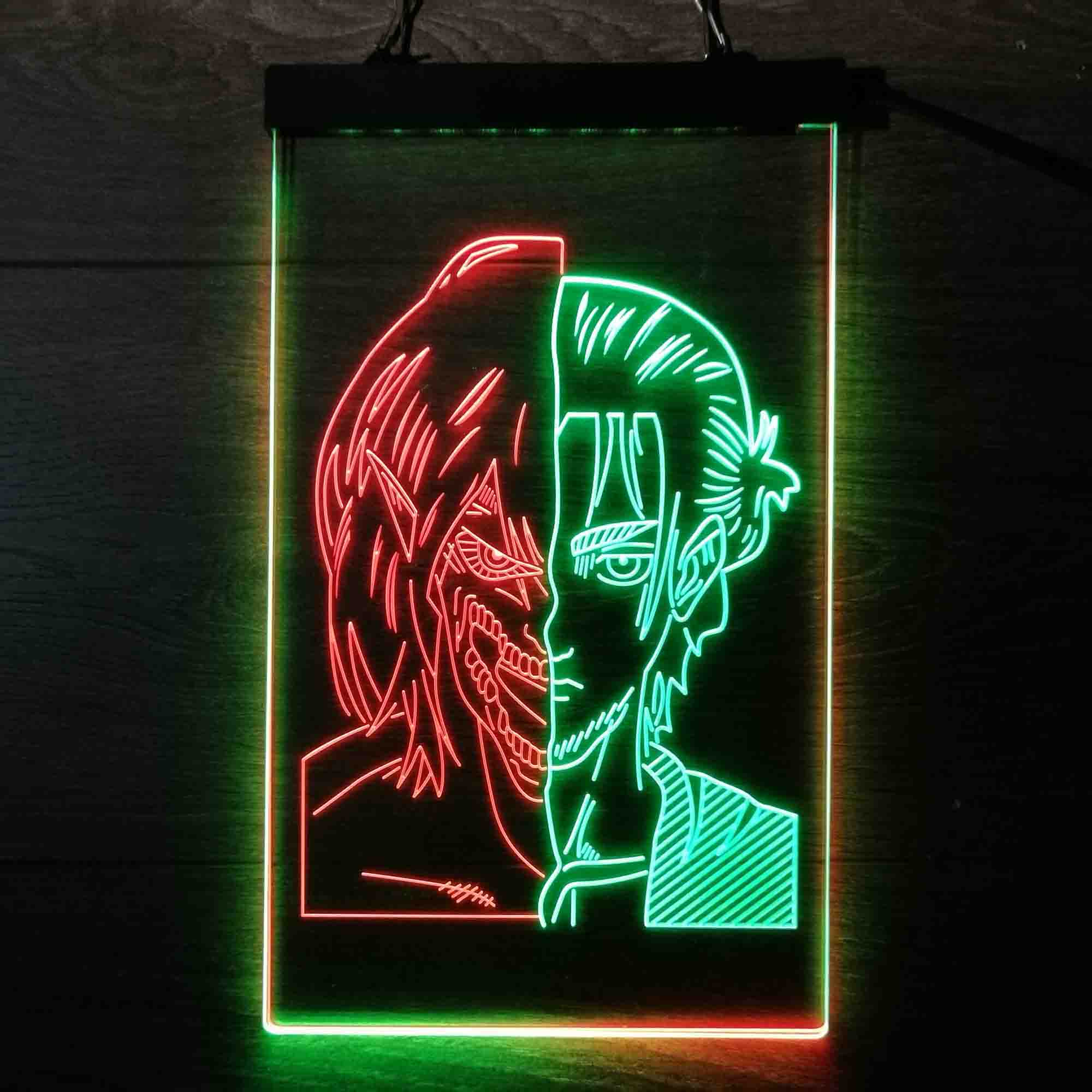 Attack on Titan Eren Jaeger Led Neon Light Up Sign