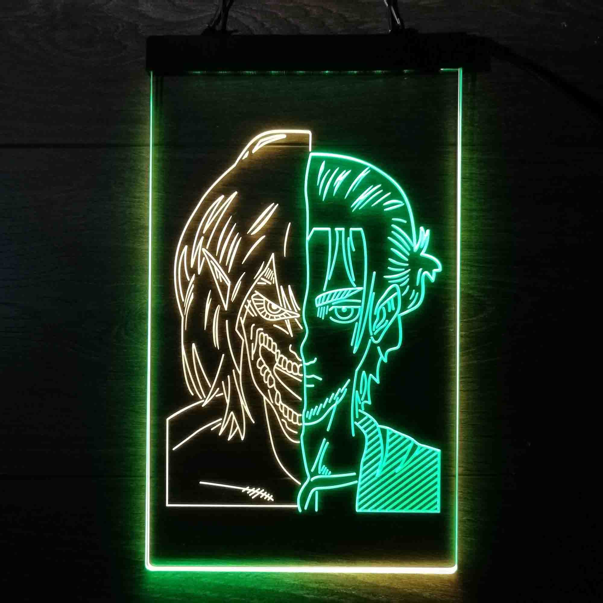 Attack on Titan Eren Jaeger Led Neon Light Up Sign