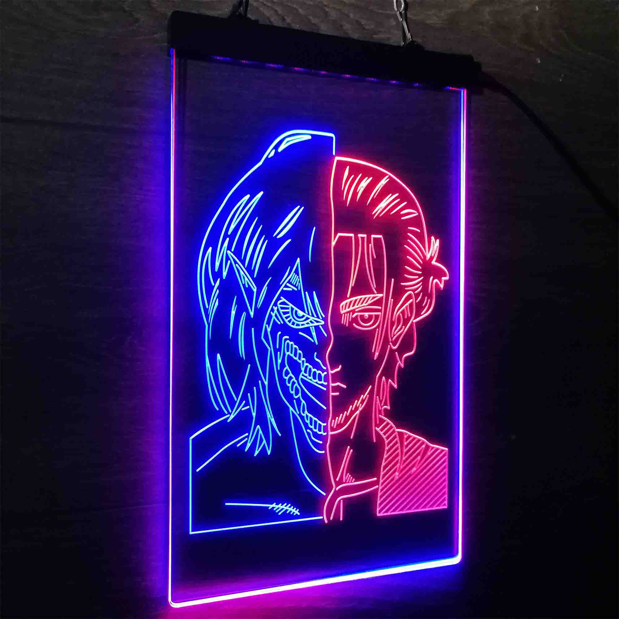 Attack on Titan Eren Jaeger Led Neon Light Up Sign