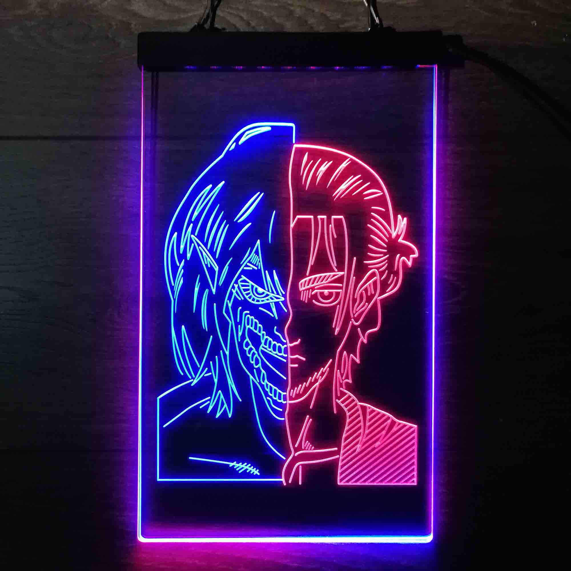 Attack on Titan Eren Jaeger Led Neon Light Up Sign