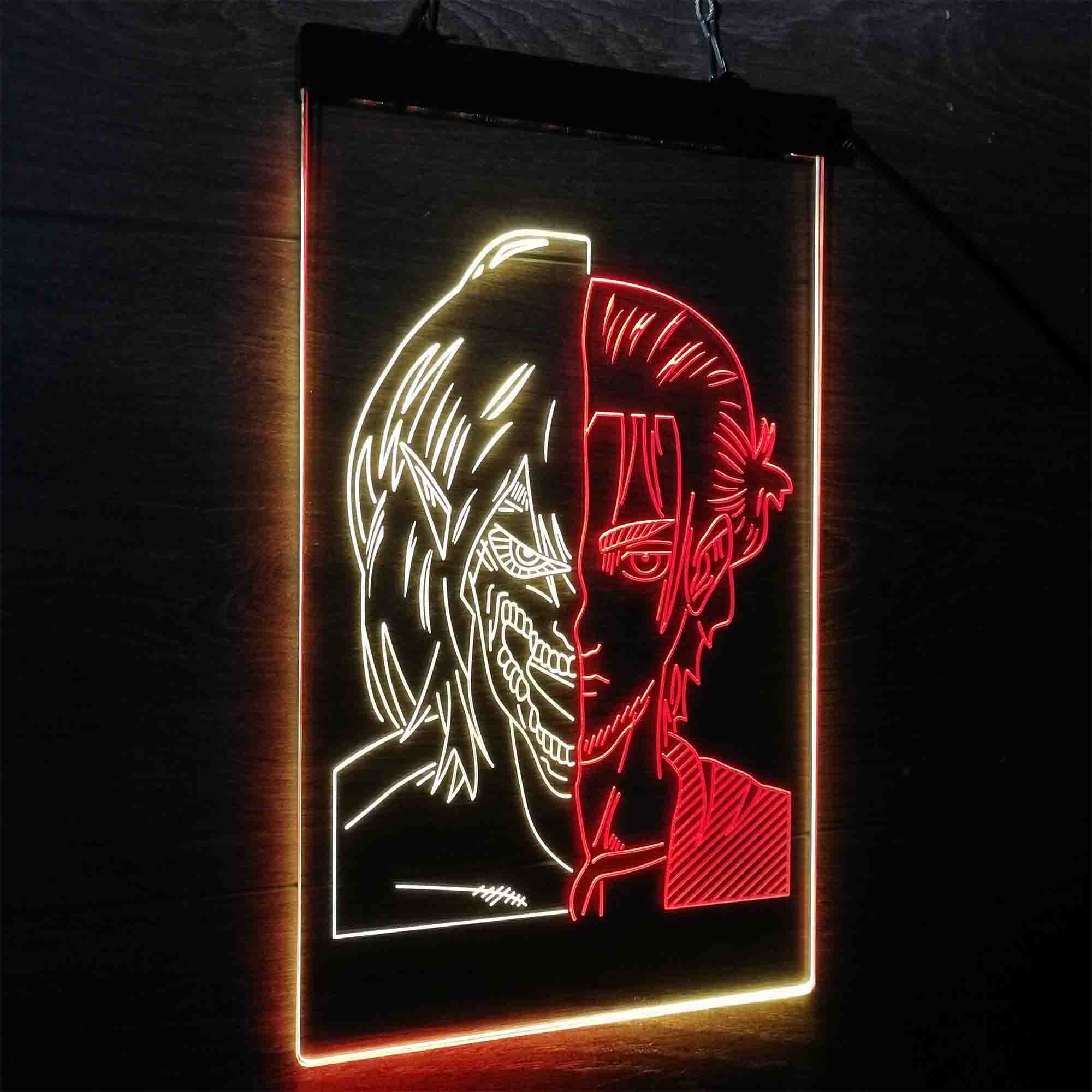 Attack on Titan Eren Jaeger Led Neon Light Up Sign