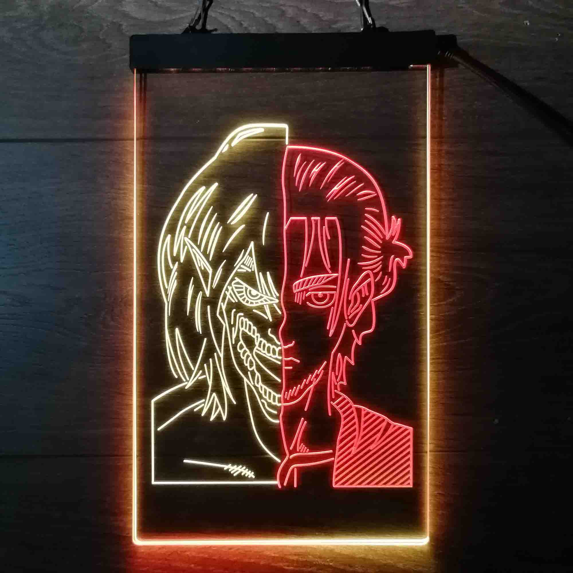 Attack on Titan Eren Jaeger Led Neon Light Up Sign